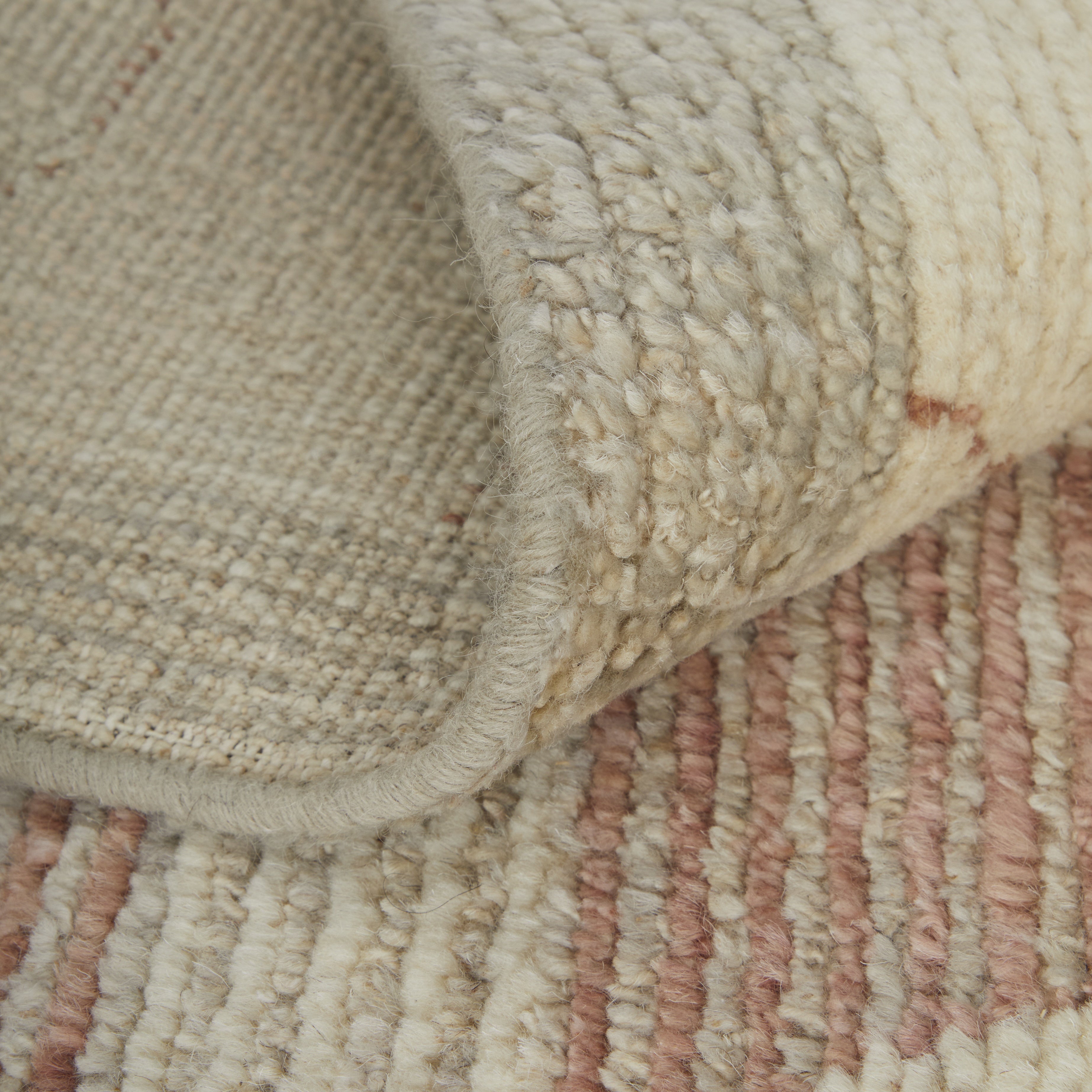 Kasbah Transitional Diamond - Tan/Gray/Red Area Rug