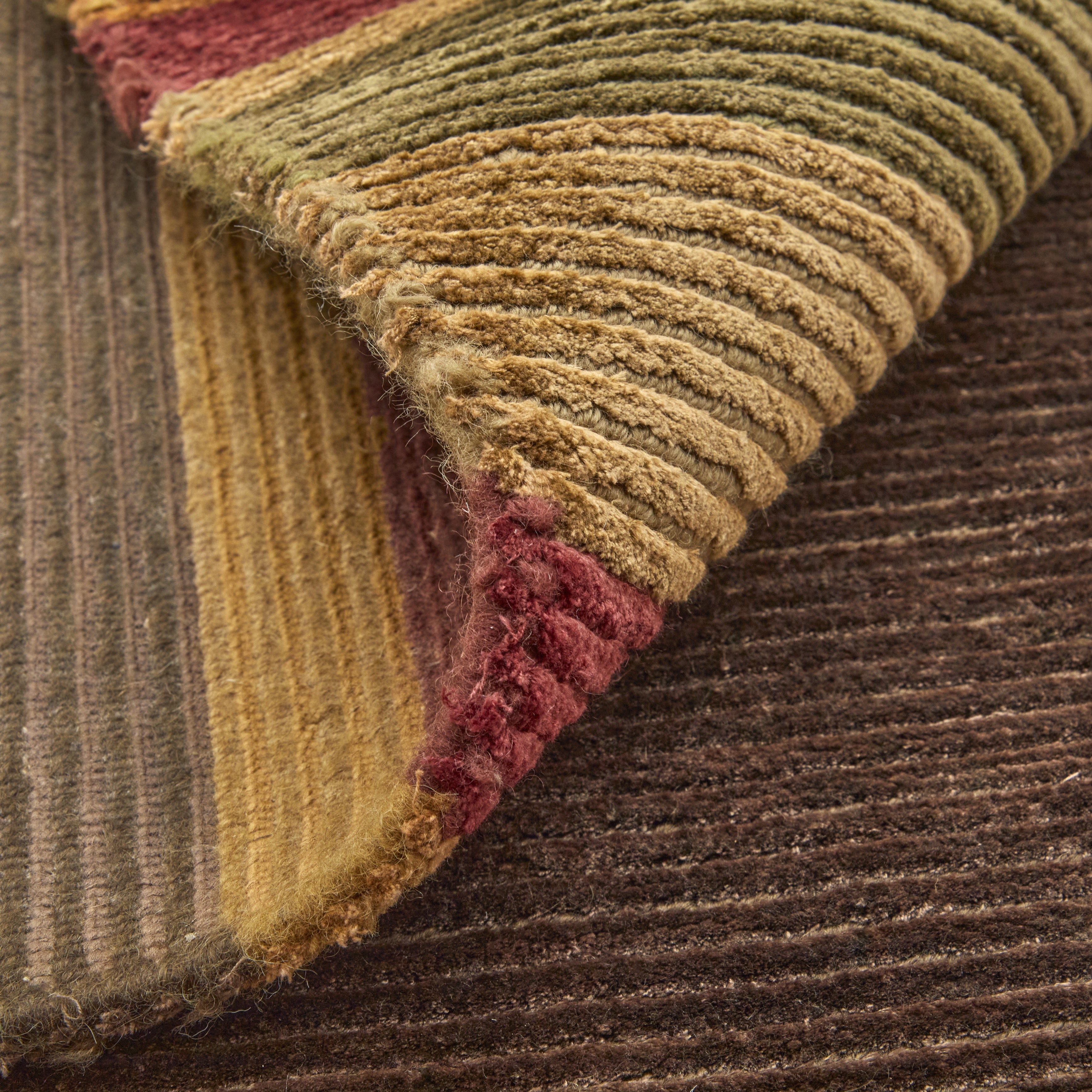 Keystone Modern Stripes - Brown/Green/Red