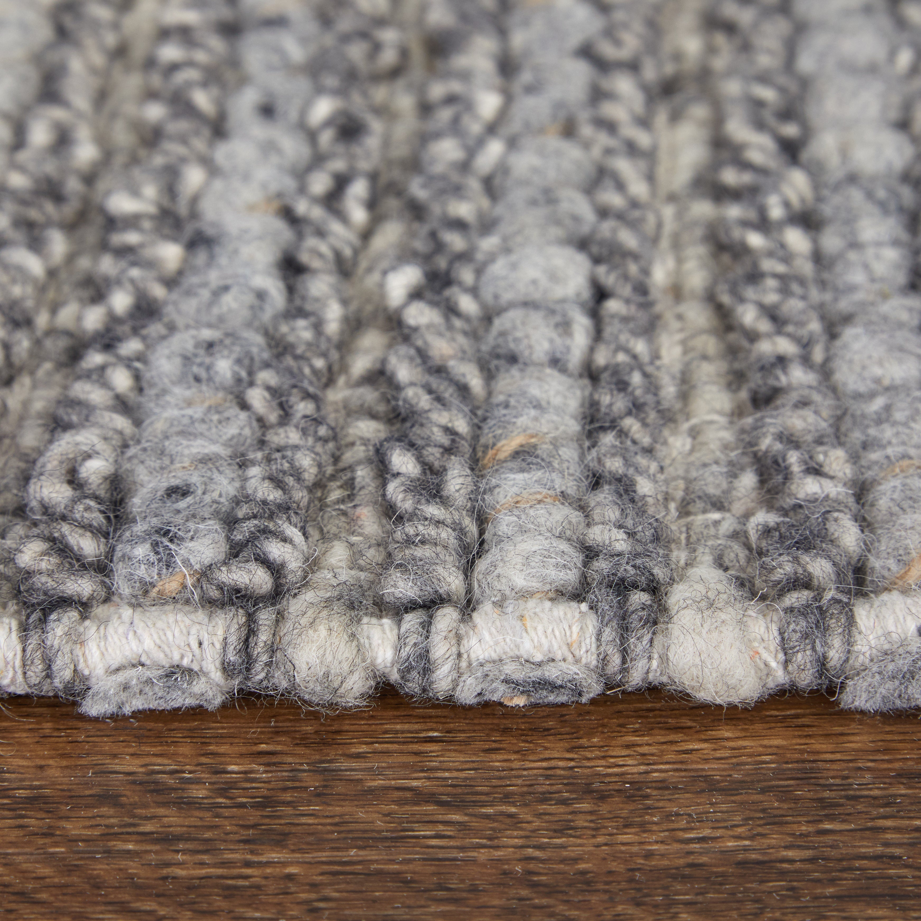 Herrick Modern Solid - Ivory/Gray Area Rug