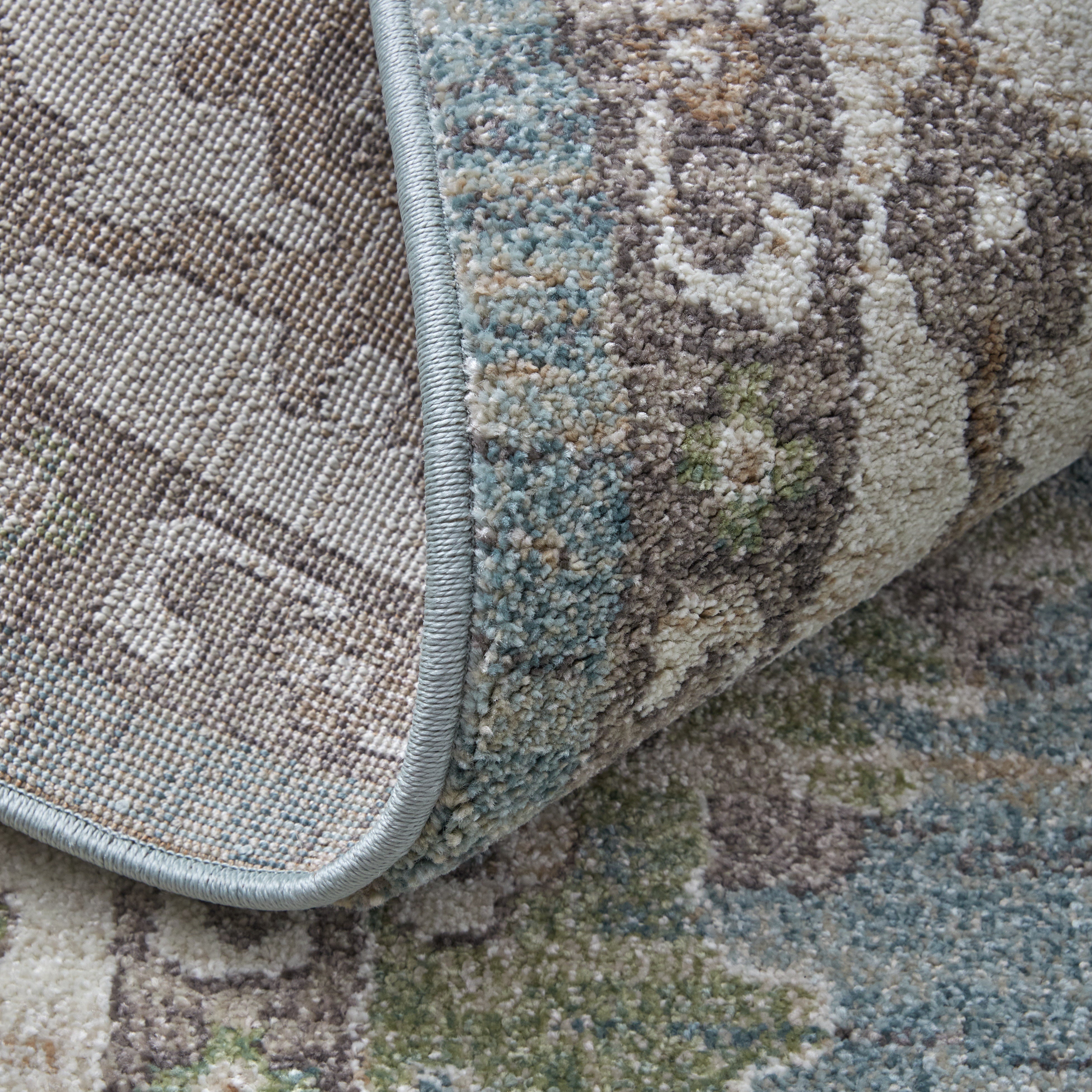 Dartmouth Transitional Floral & Botanical - Blue/Ivory/Brown Area Rug
