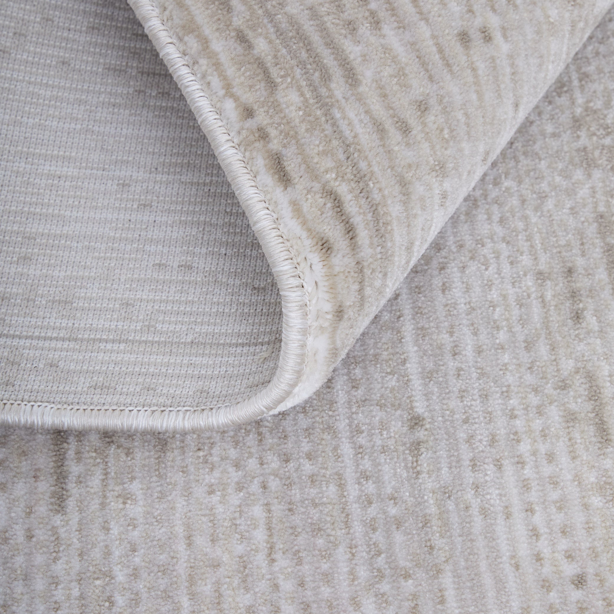 Deja Modern Solid - Ivory/Silver Area Rug