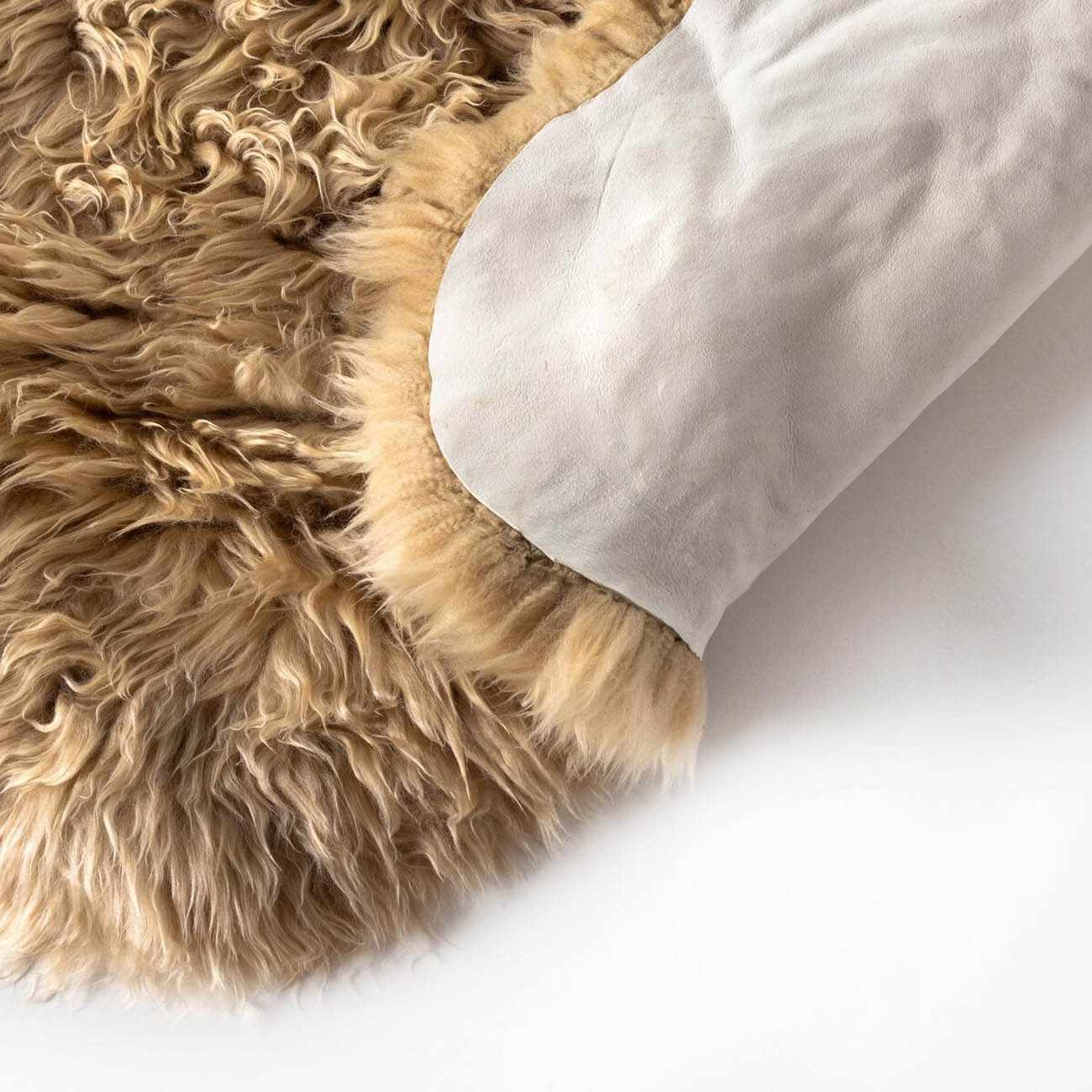 Lalo Lambskin Rug - Beige