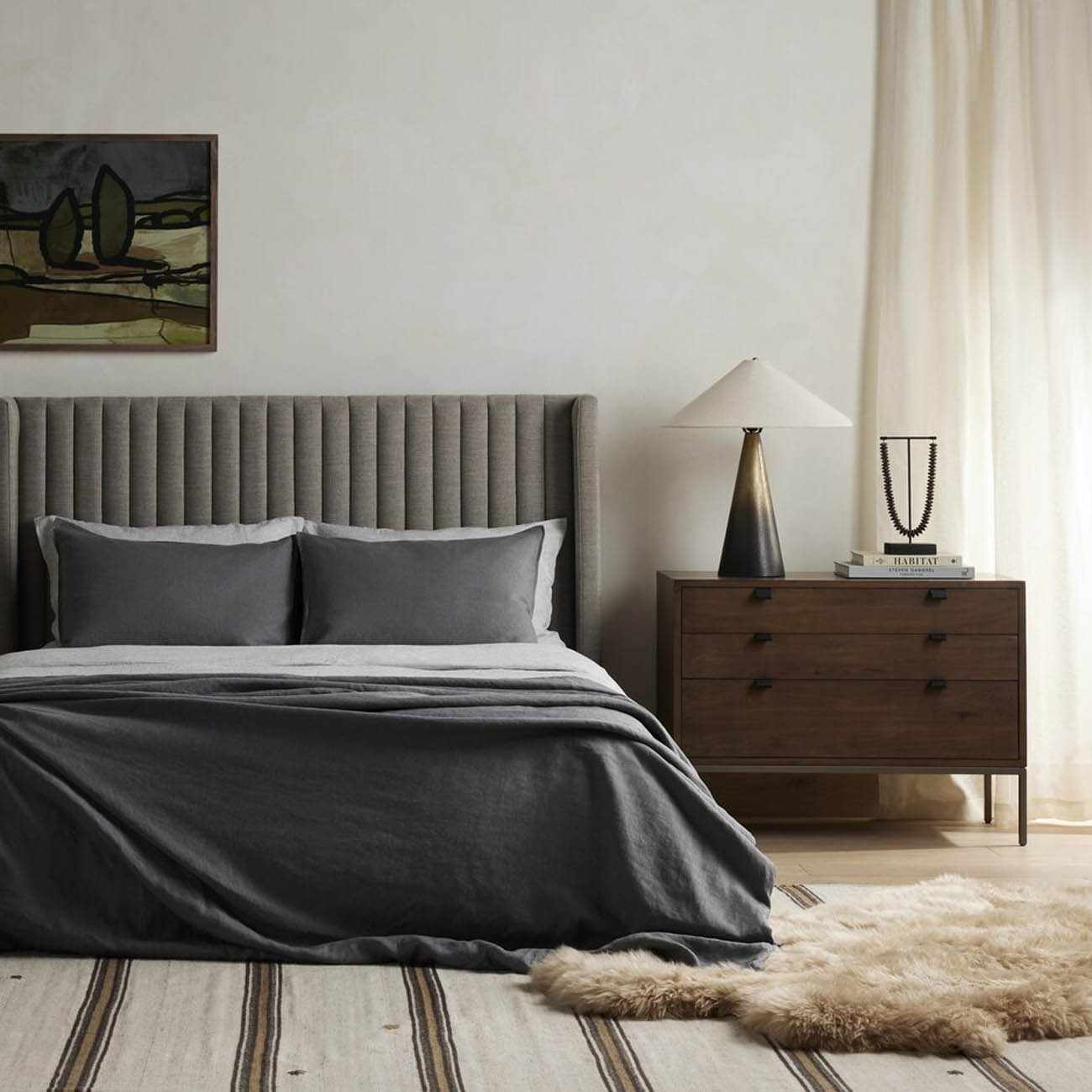 Lalo Lambskin Rug - Beige