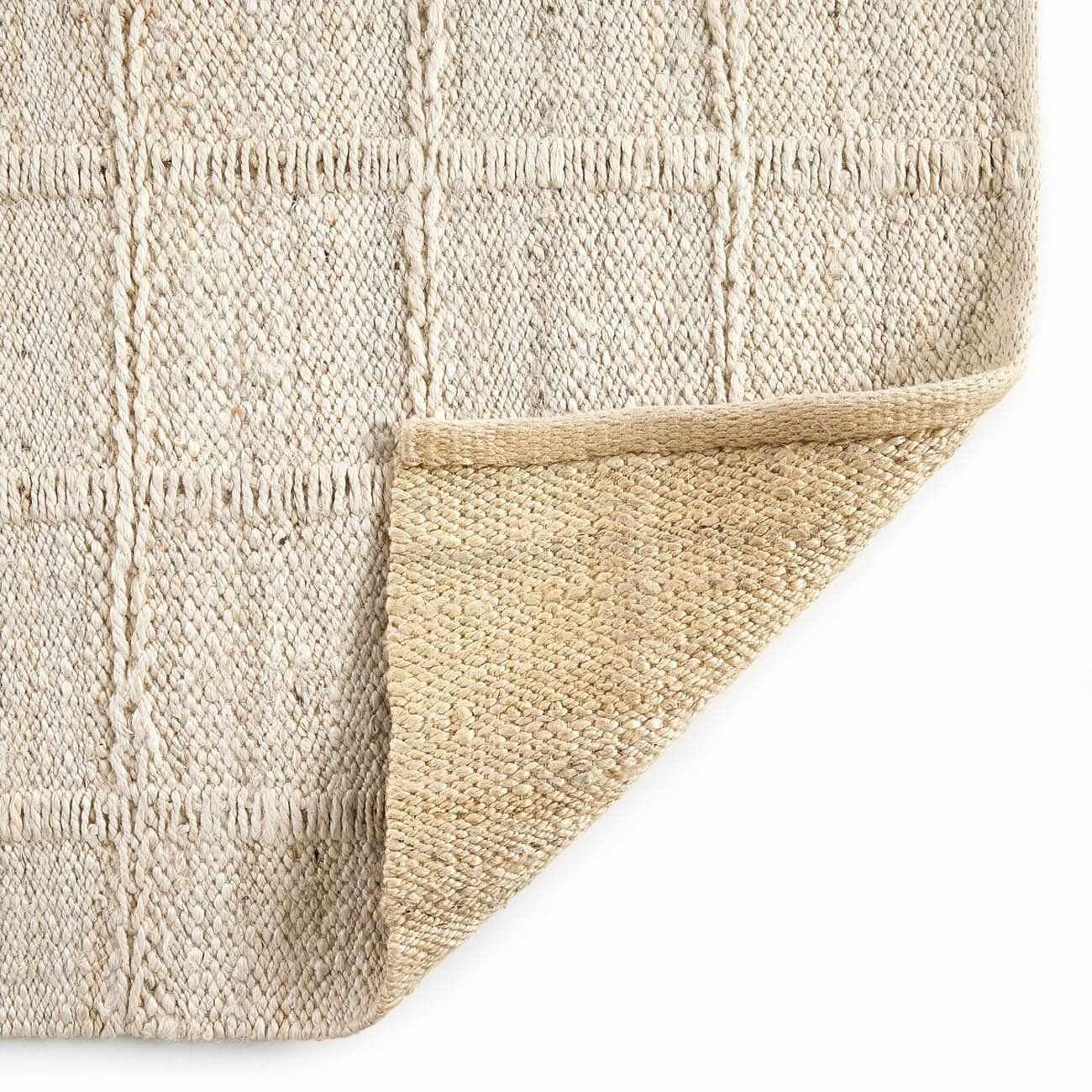 The Grid Jute - Bleached