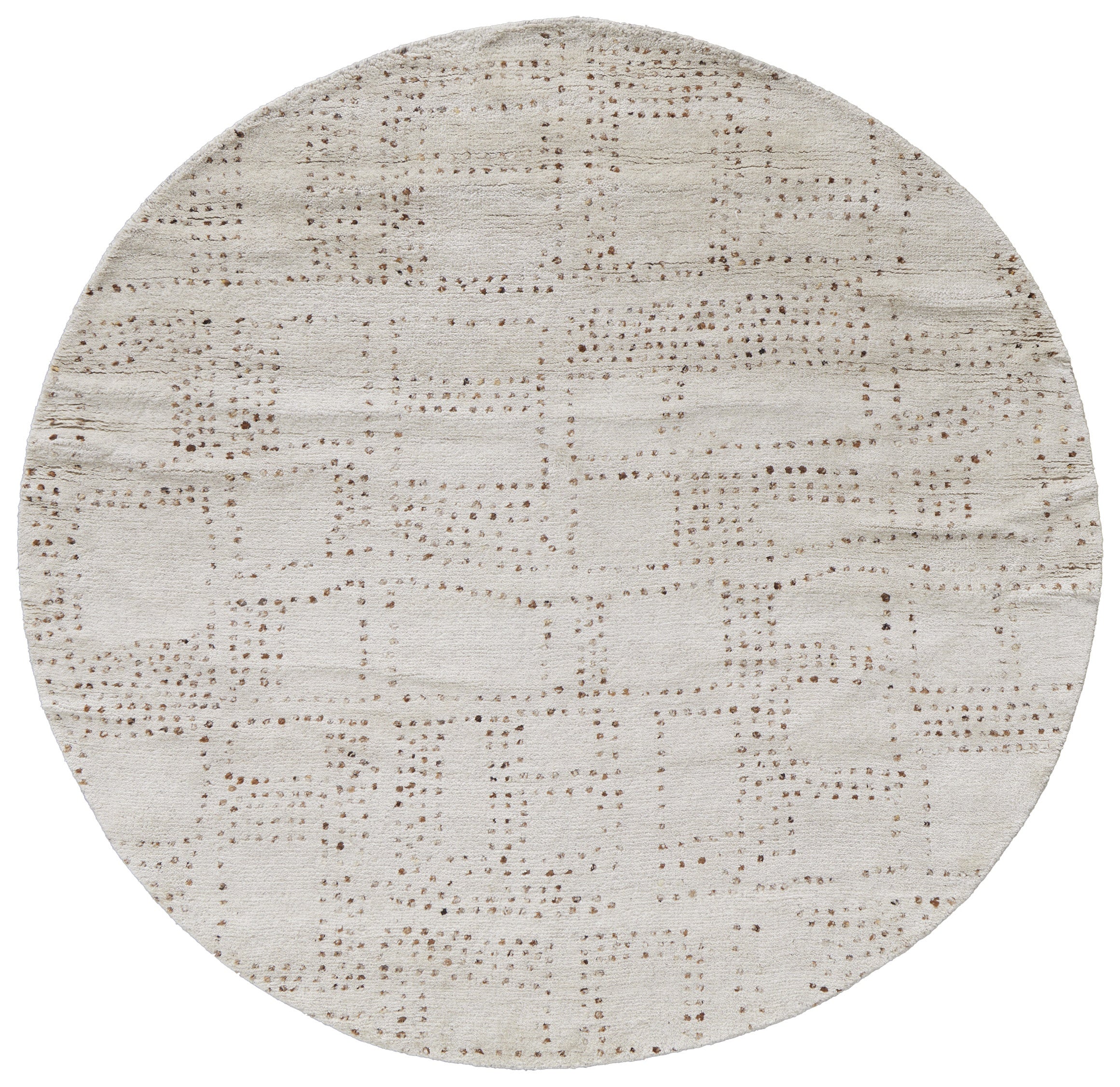 Truxel Modern Polka Dots - Tan/Brown Area Rug