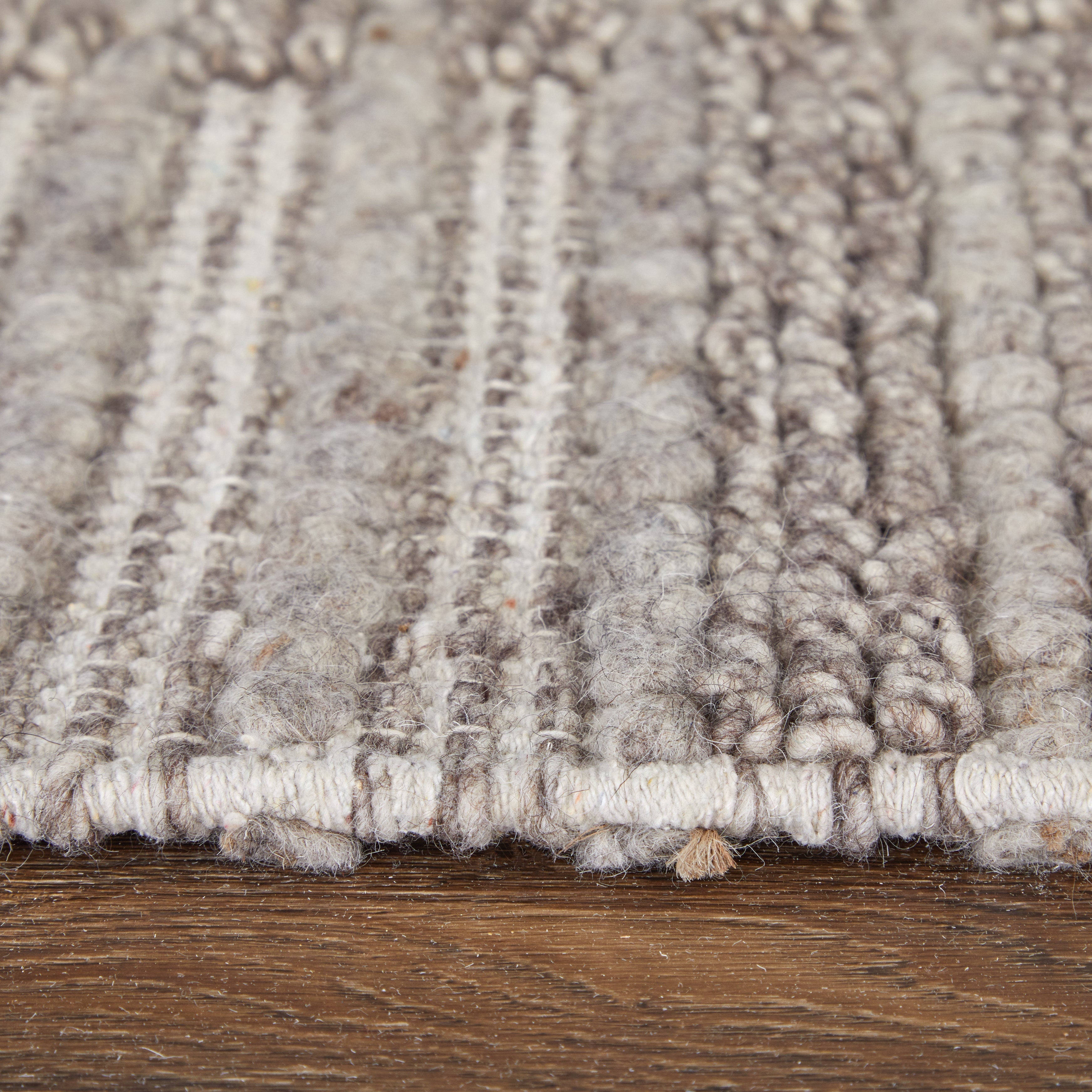 Herrick Modern Solid - Taupe/Ivory/Brown Area Rug