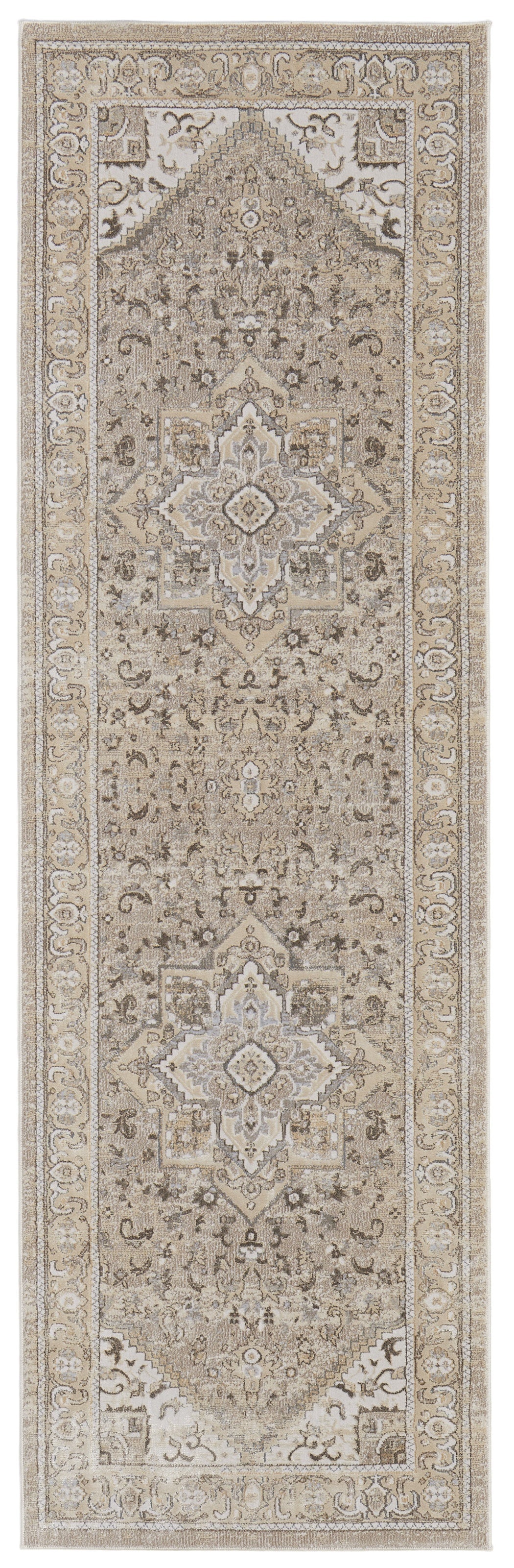 Celene Traditional Medallion - Brown/Ivory/Tan Area Rug