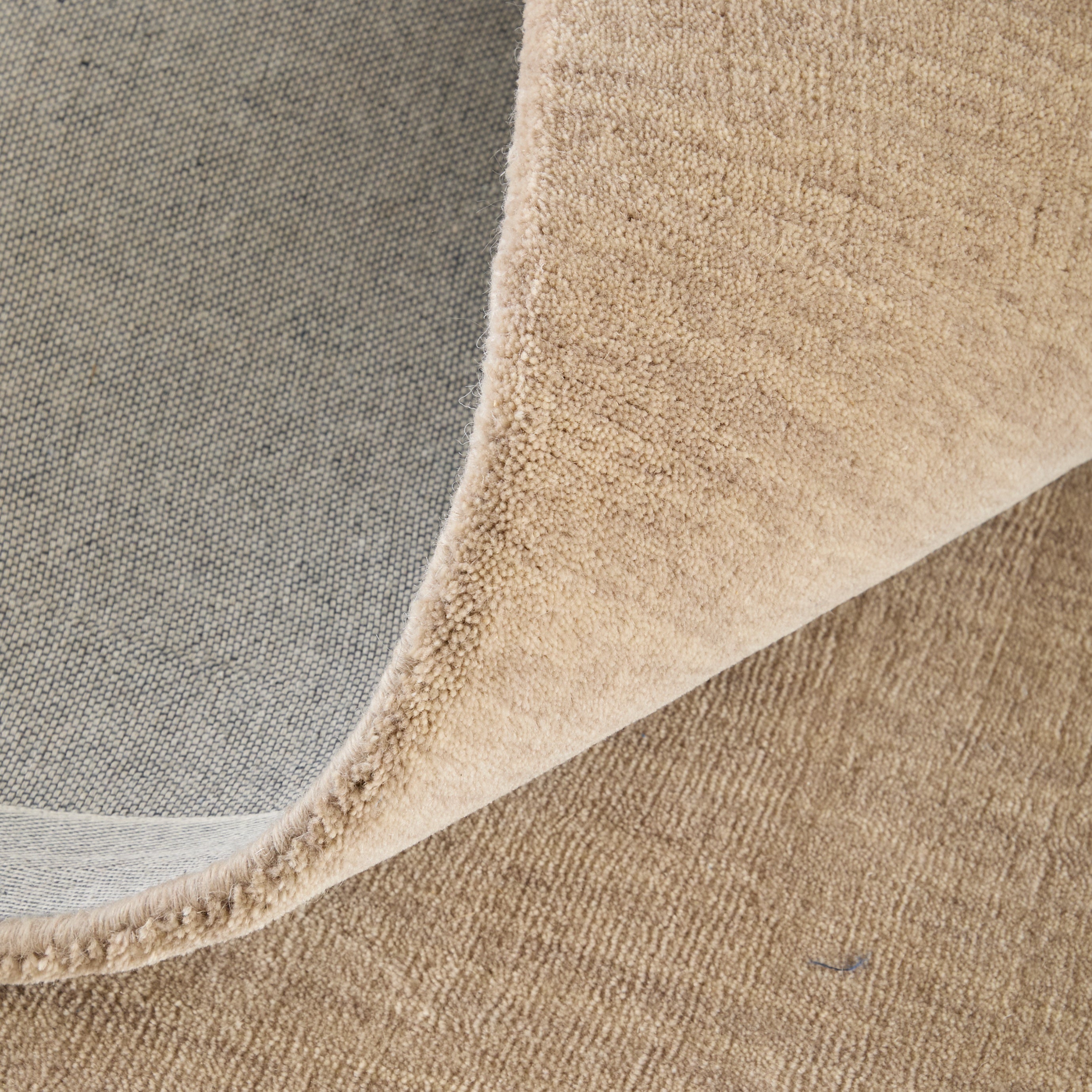 Luna Modern Solid - Tan Area Rug