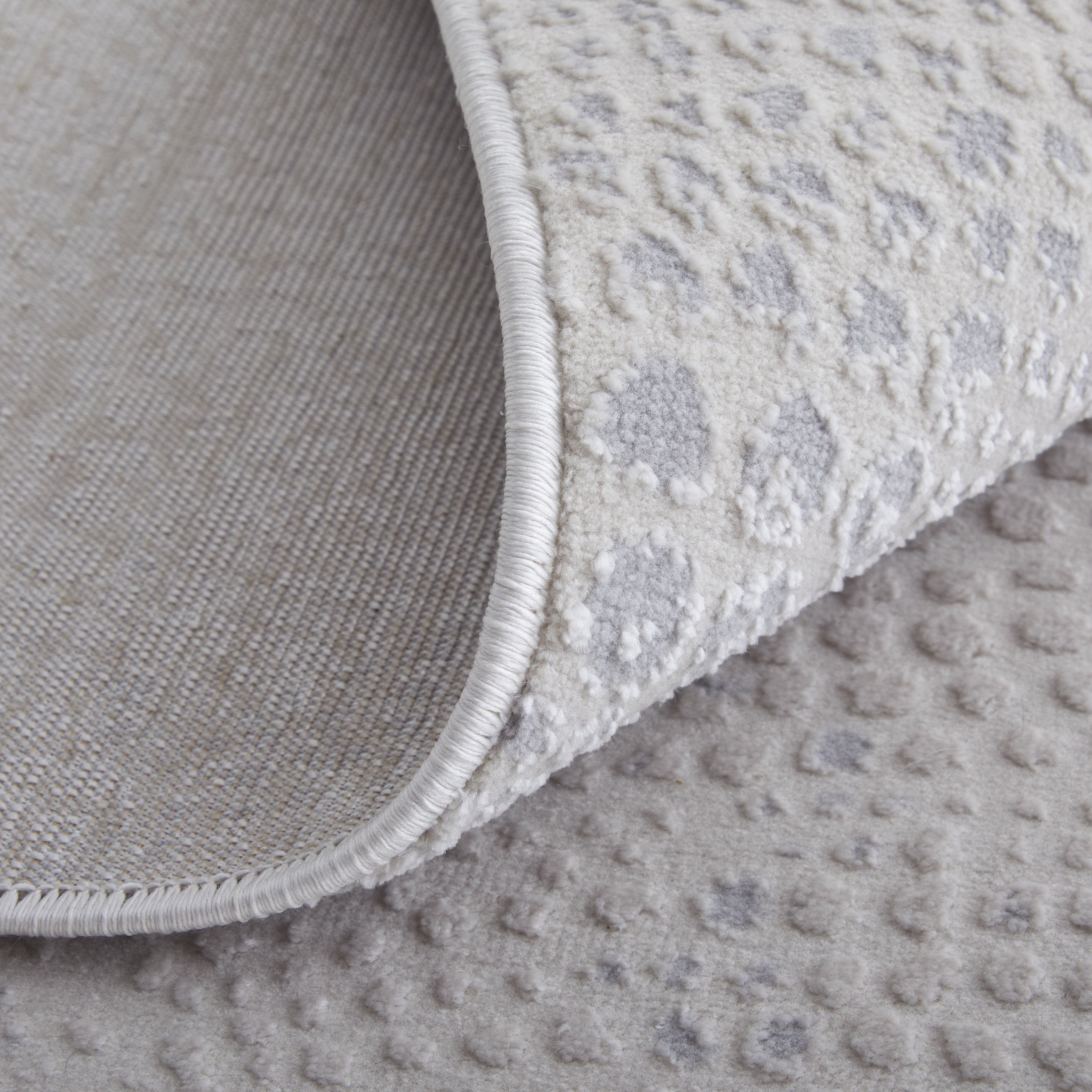 Prasad Modern Distressed - Ivory/Silver/Gray Area Rug