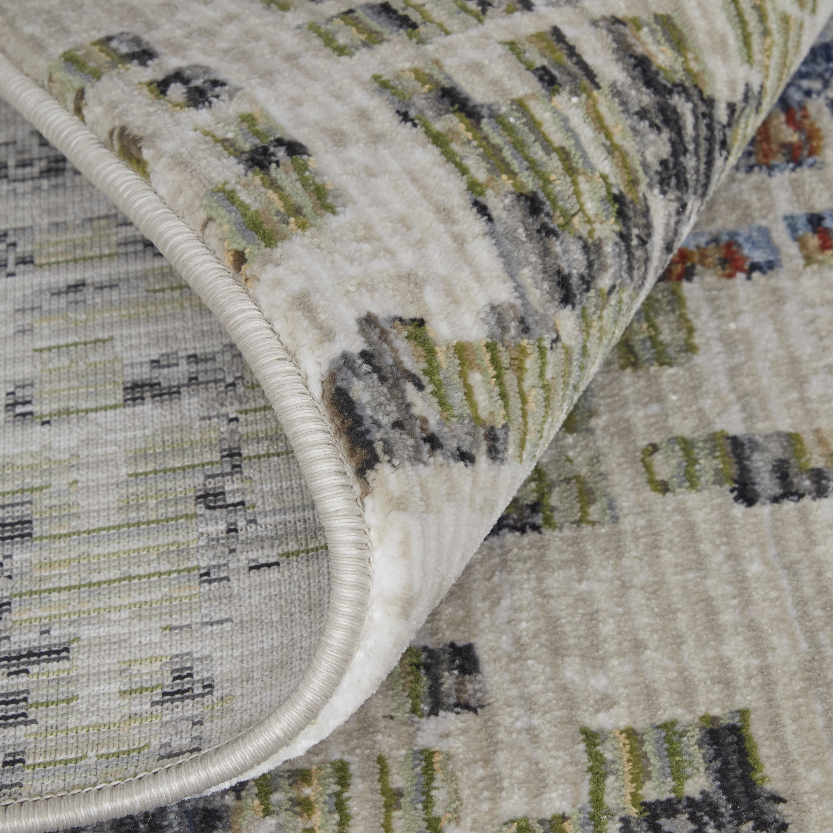 Sonora Modern Abstract - Ivory/Green/Blue Area Rug