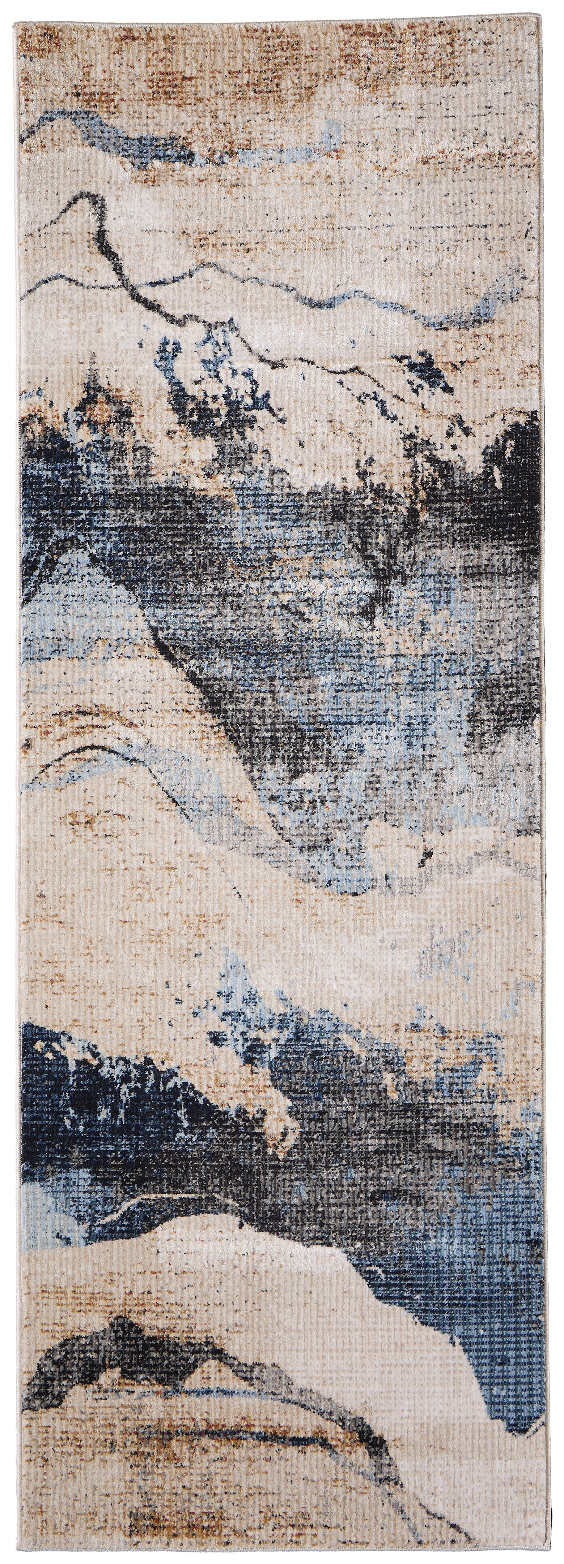 Sonora Modern Abstract - Tan/Blue/Gray Area Rug