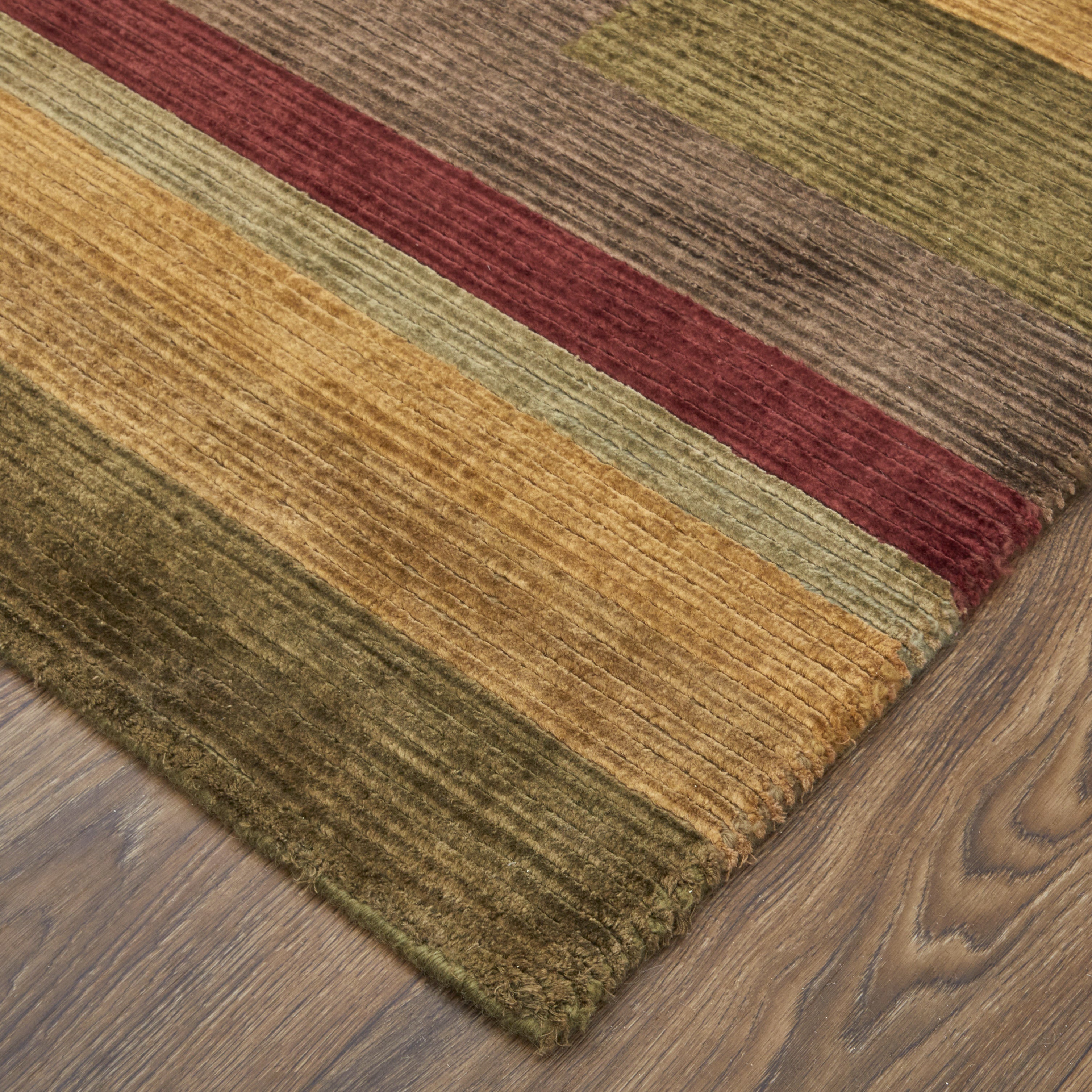 Keystone Modern Stripes - Brown/Green/Red