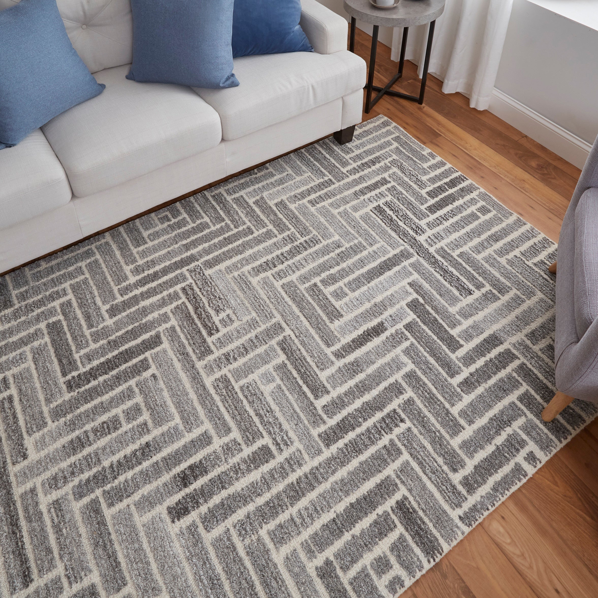 Asher Transitional Geometric - Taupe/Gray/Tan