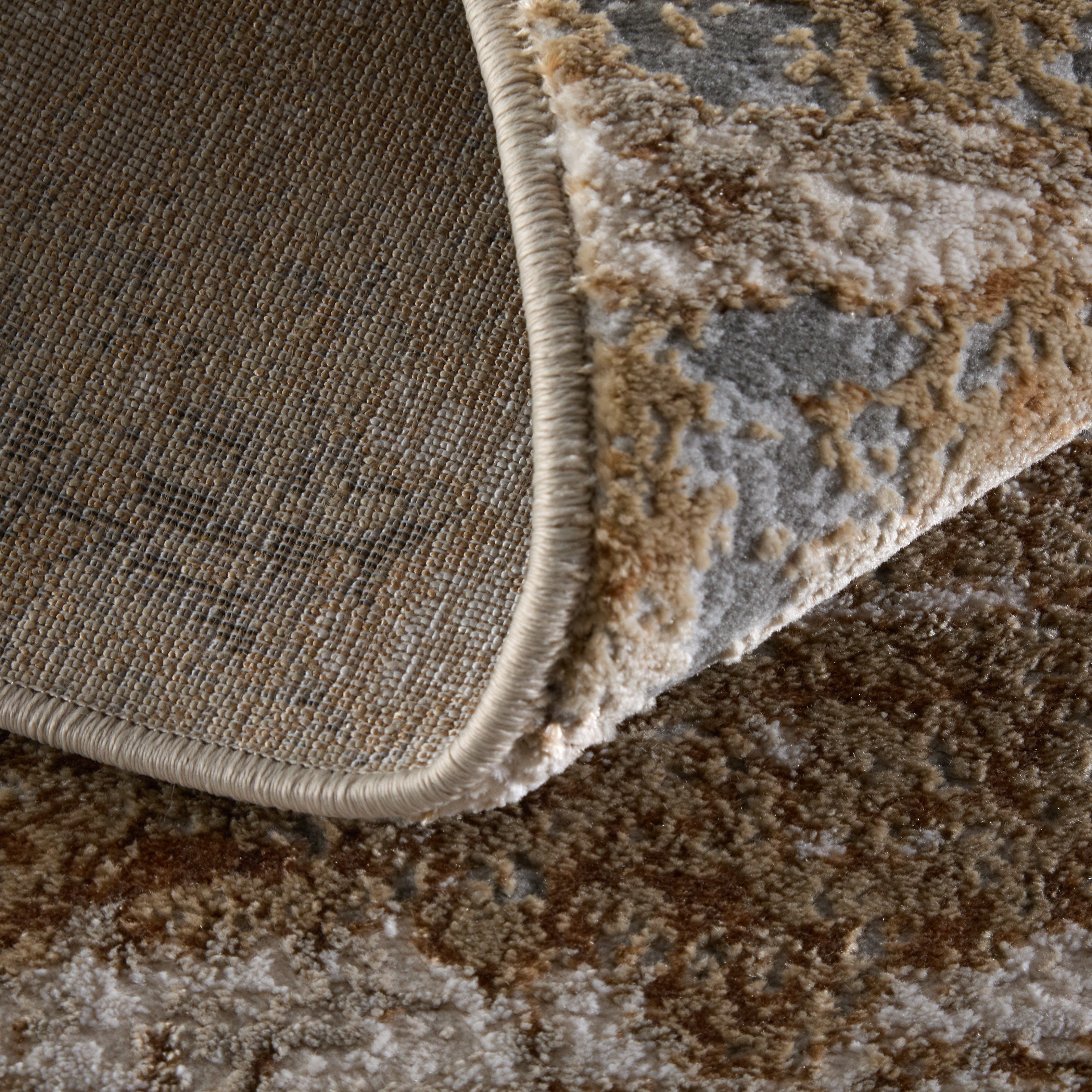 Aura Modern Abstract - Ivory/Gold/Gray Area Rug