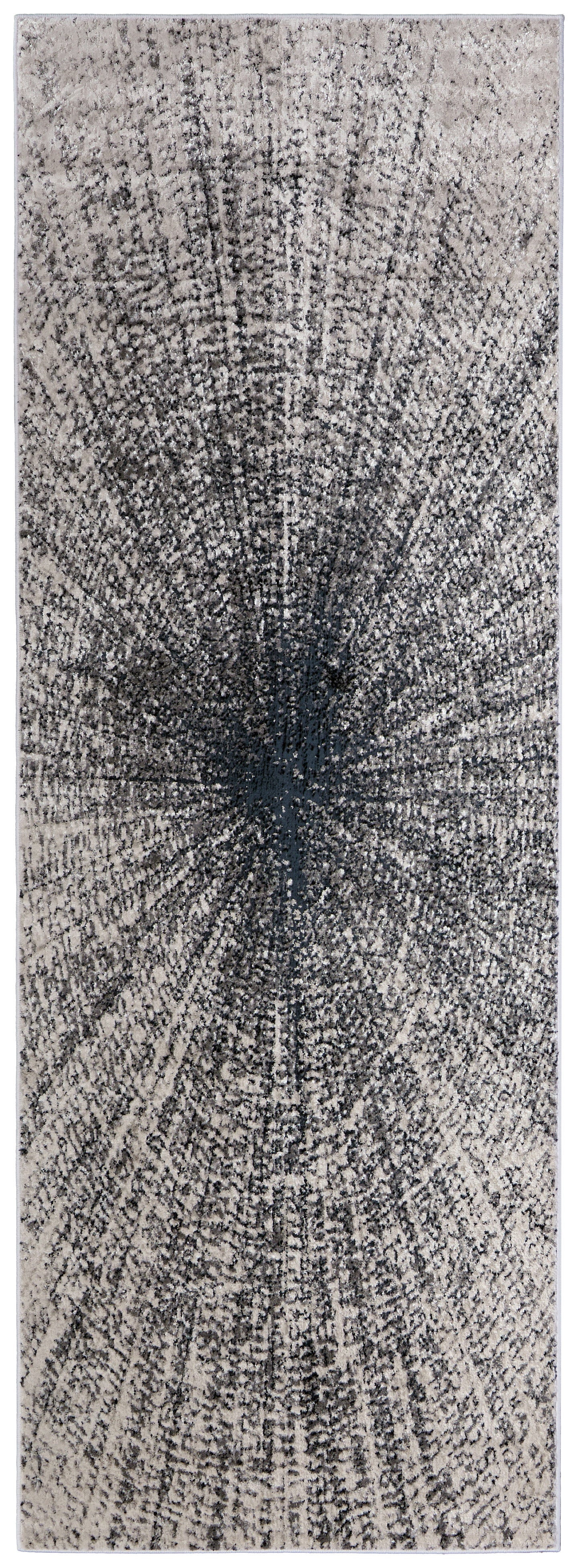 Micah Modern Abstract - Ivory/Gray/Blue Area Rug