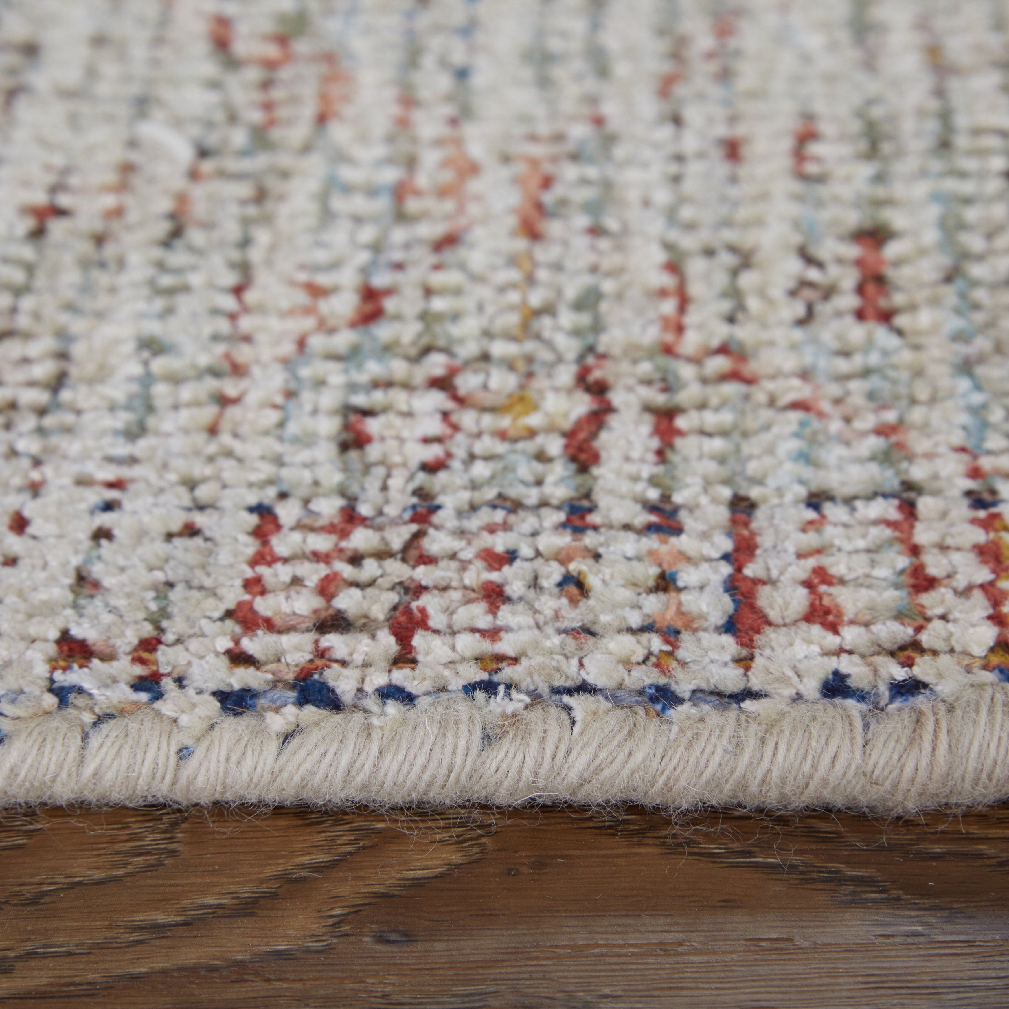 Caldwell Transitional Distressed - Ivory/Blue/Red Area Rug