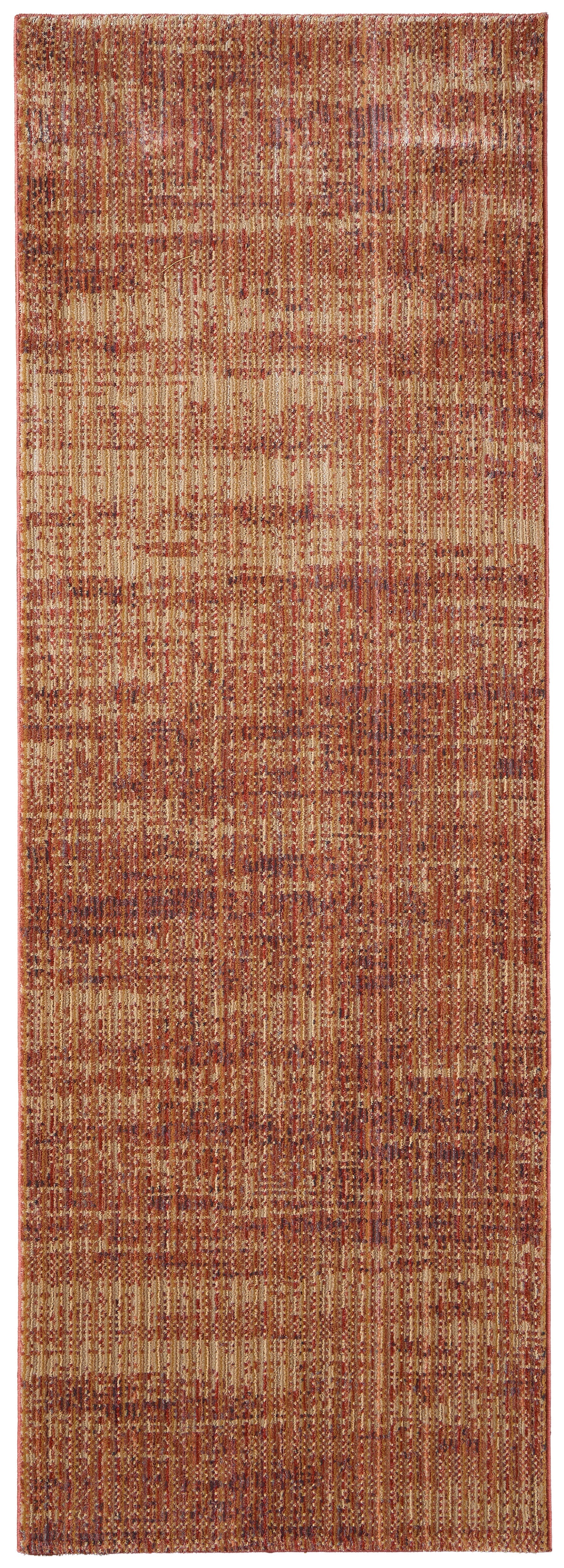 Deja Modern Solid - Brown/Red/Tan Area Rug