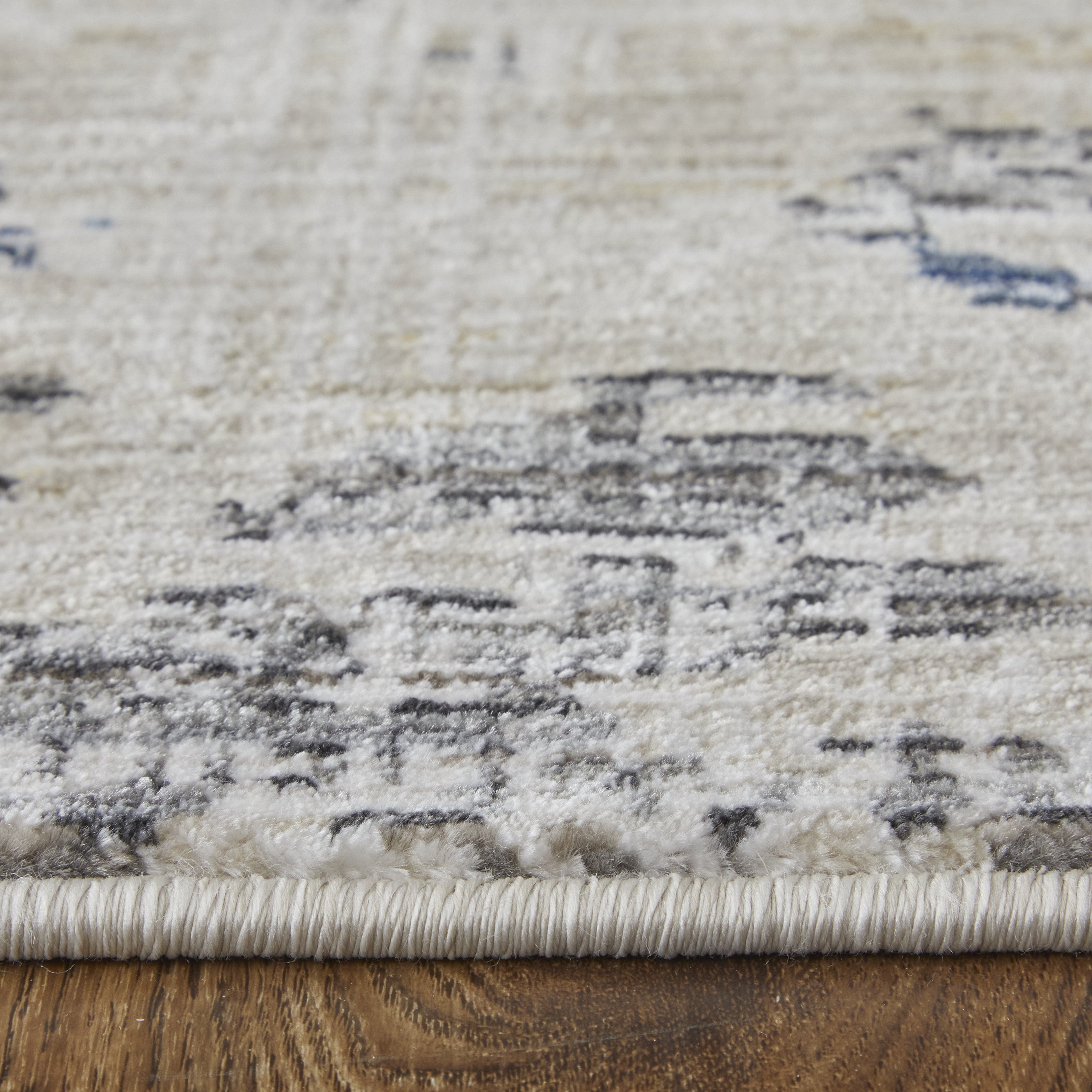 Sonora Modern Abstract - Ivory/Blue/Red Area Rug