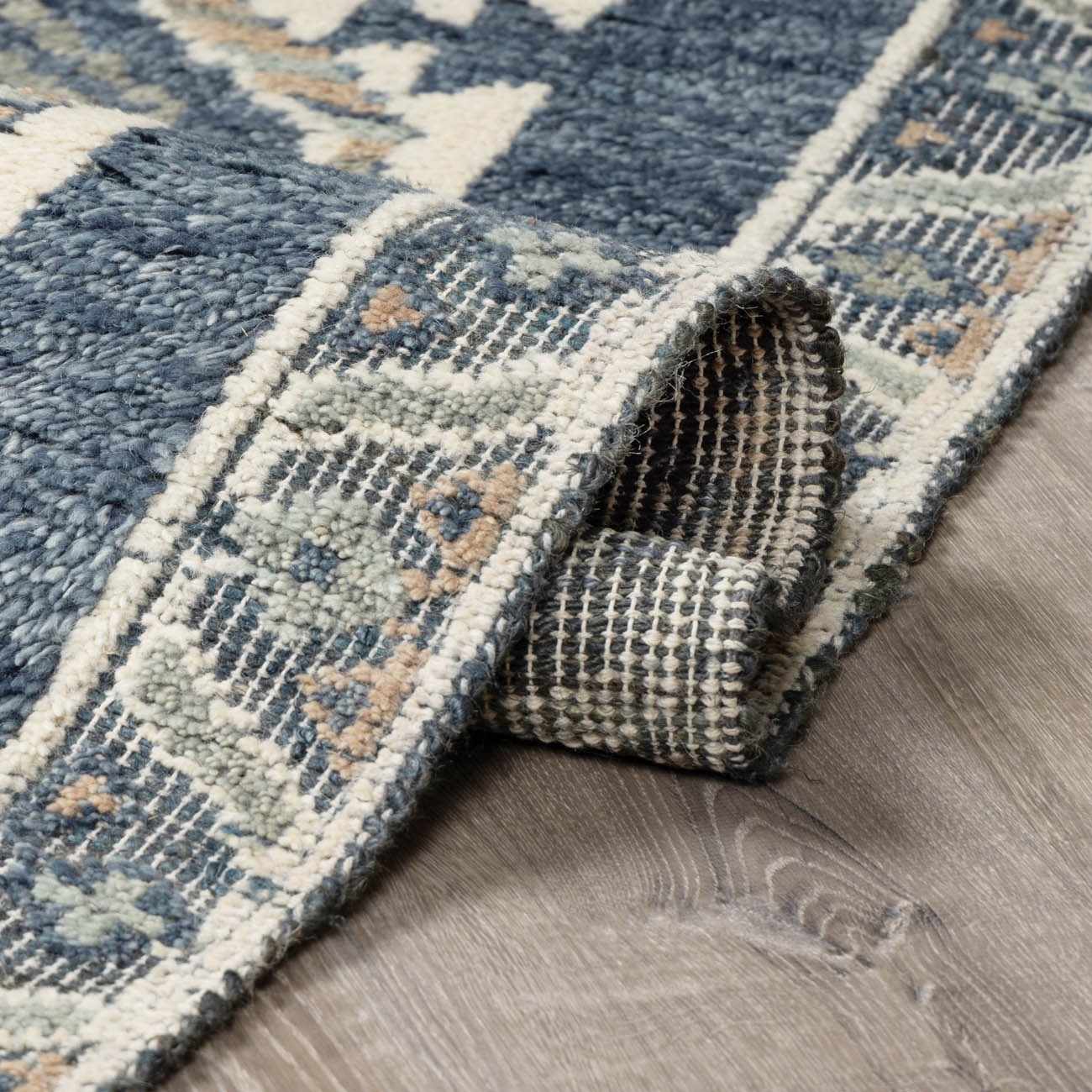Bransgore Blue Luxury Wool Rug