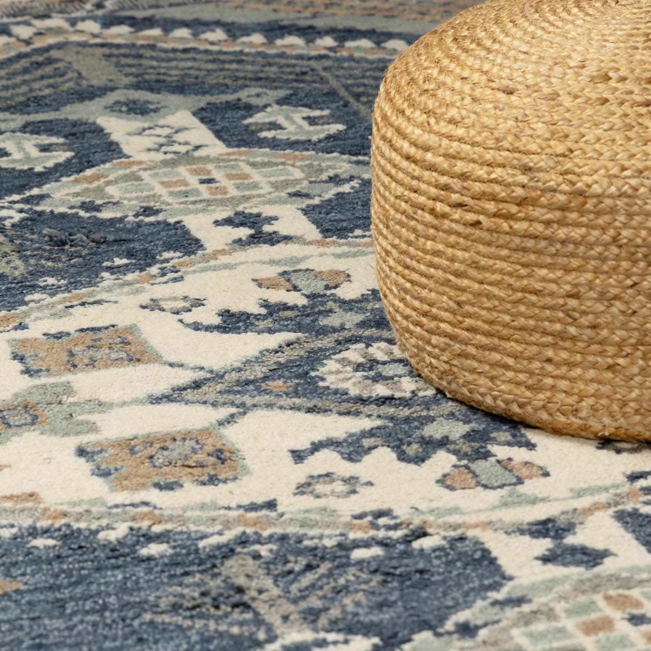 Bransgore Blue Luxury Wool Rug