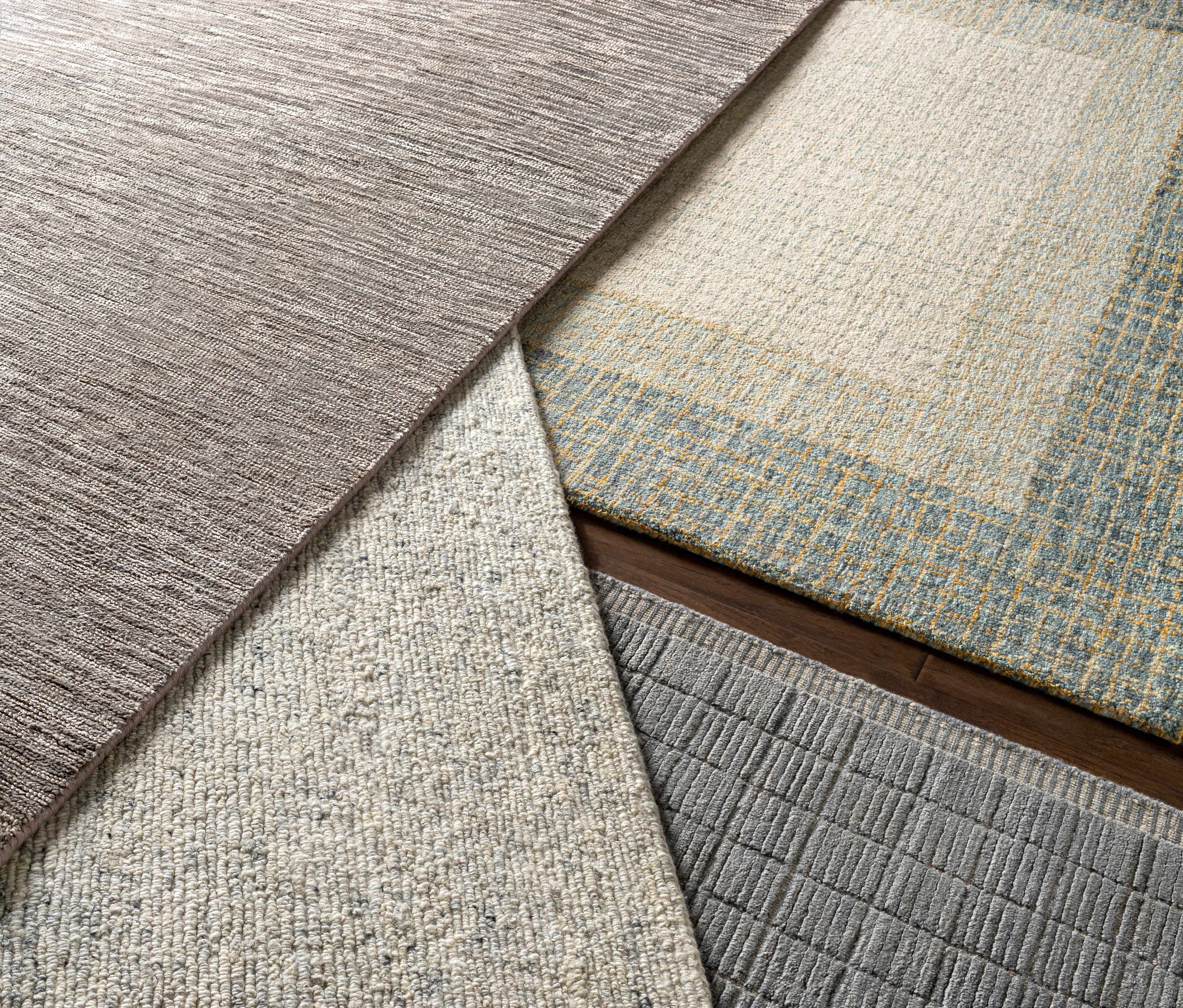 Hand Loomed Serene Denim Wool & Viscose Area Rug