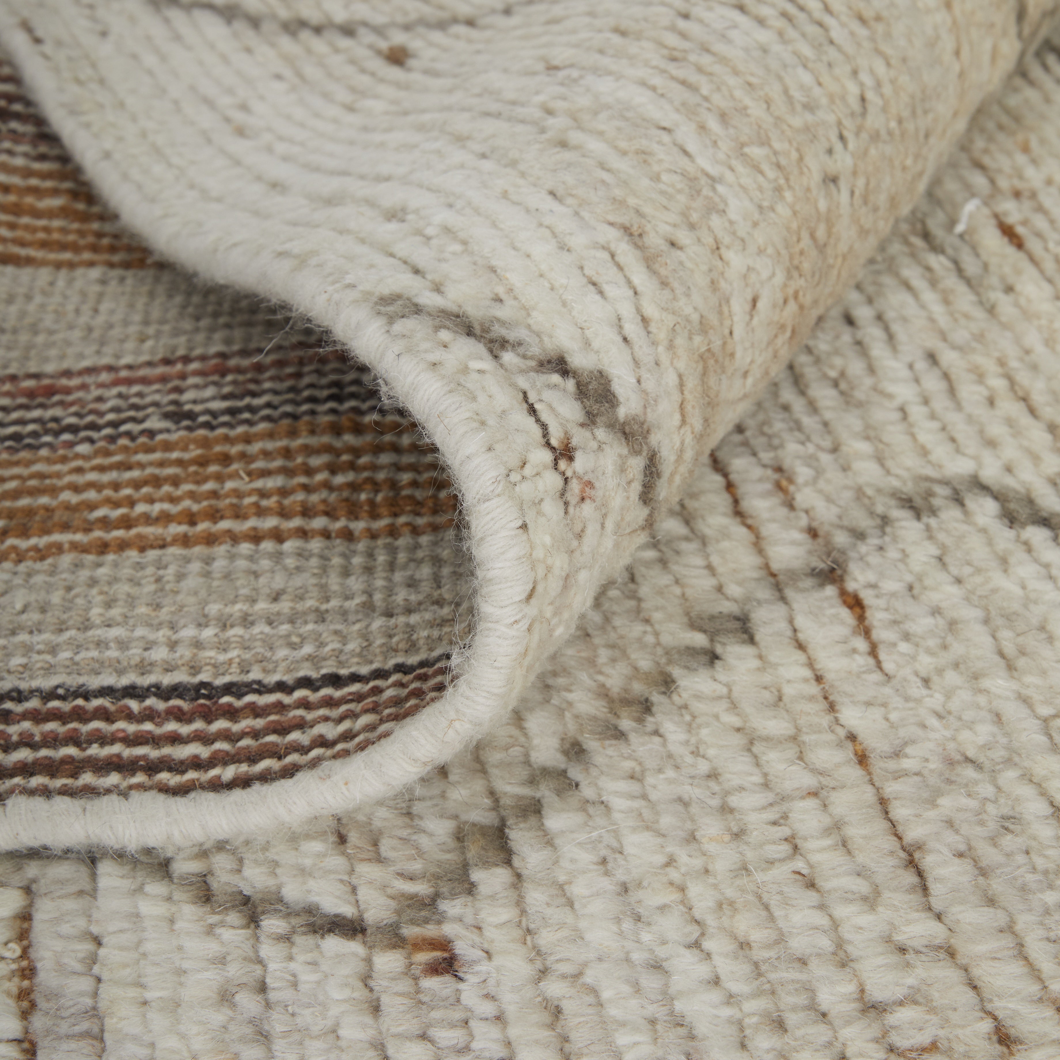 Kasbah Transitional Moroccan - Ivory/Tan/Orange Area Rug