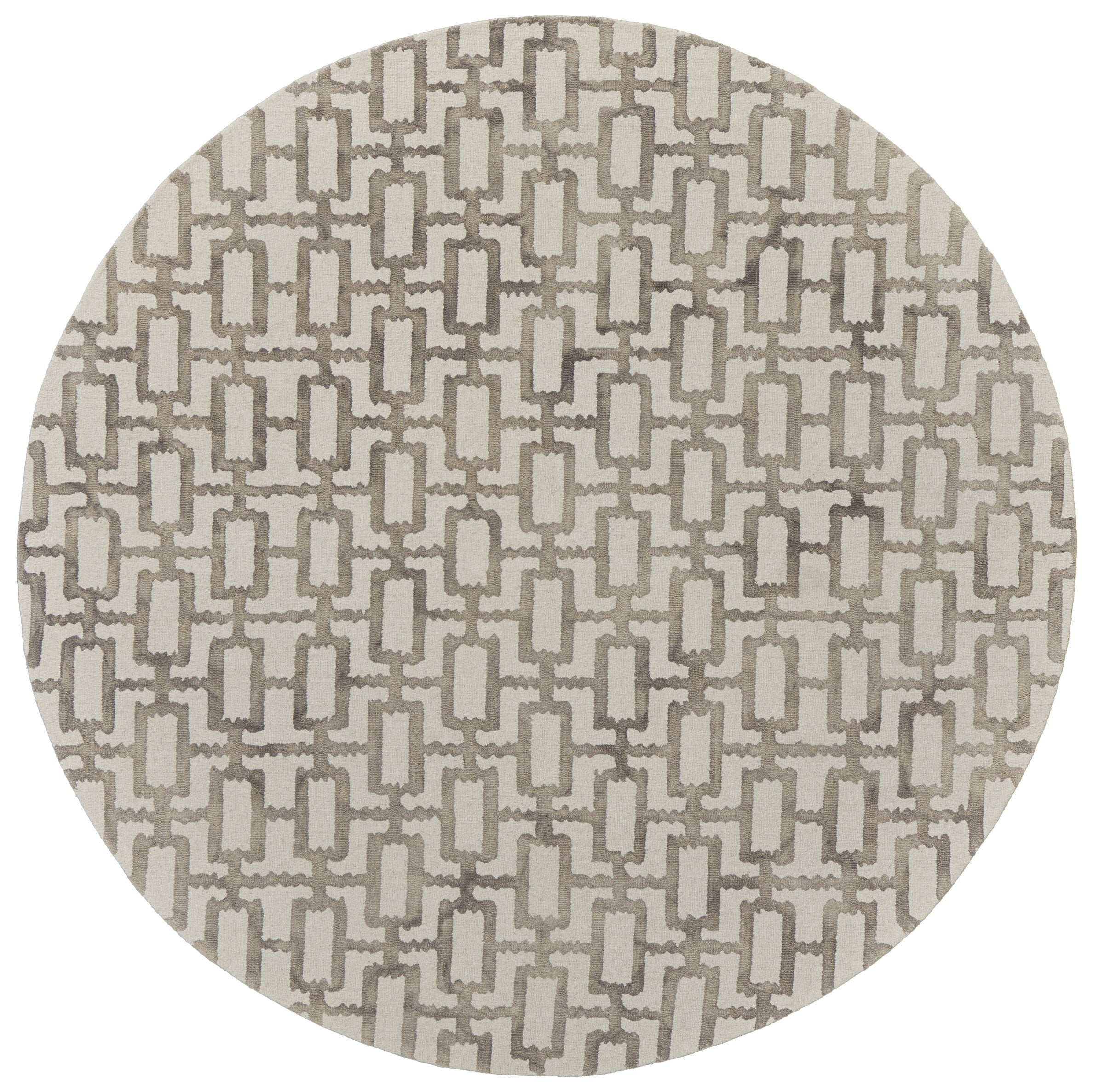 Lorrain Modern Geometric - Ivory/Taupe Area Rug