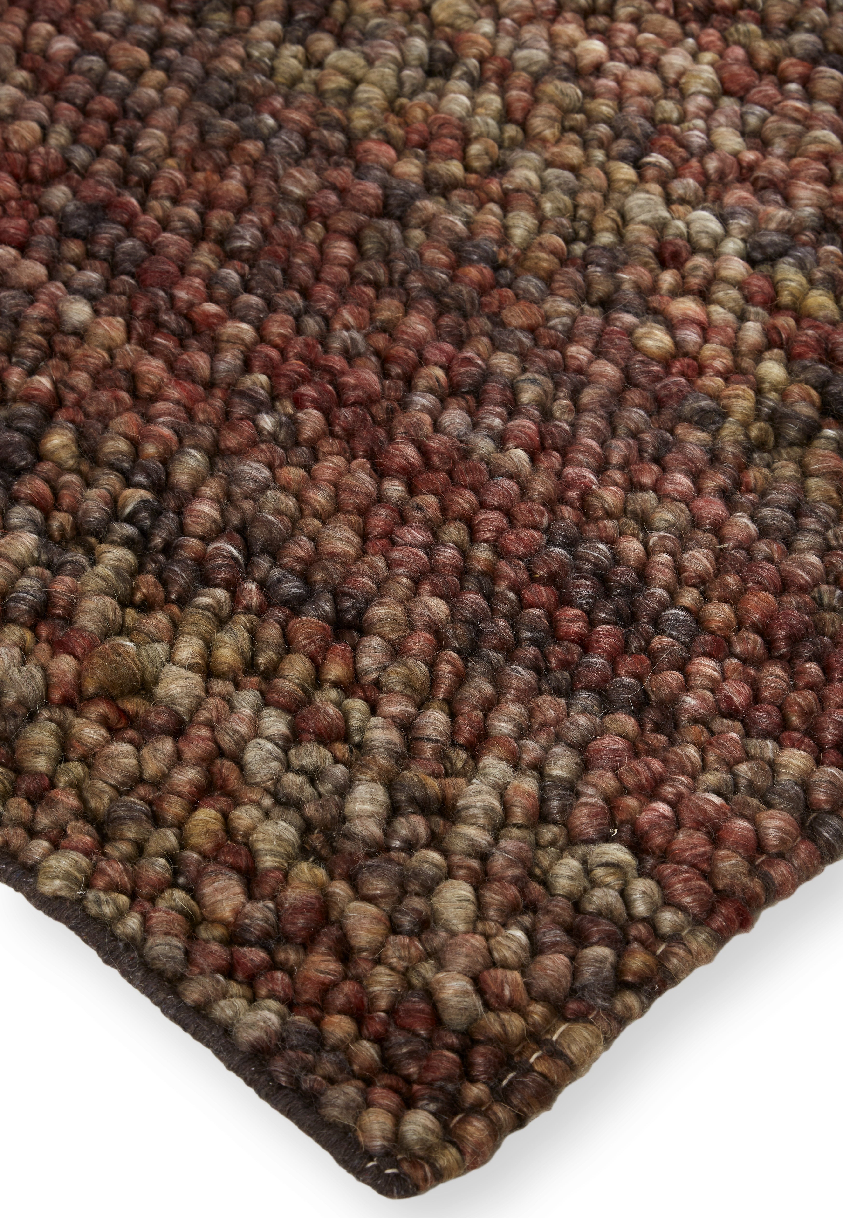 Berkeley Transitional Abstract - Brown/Orange/Red Area Rug