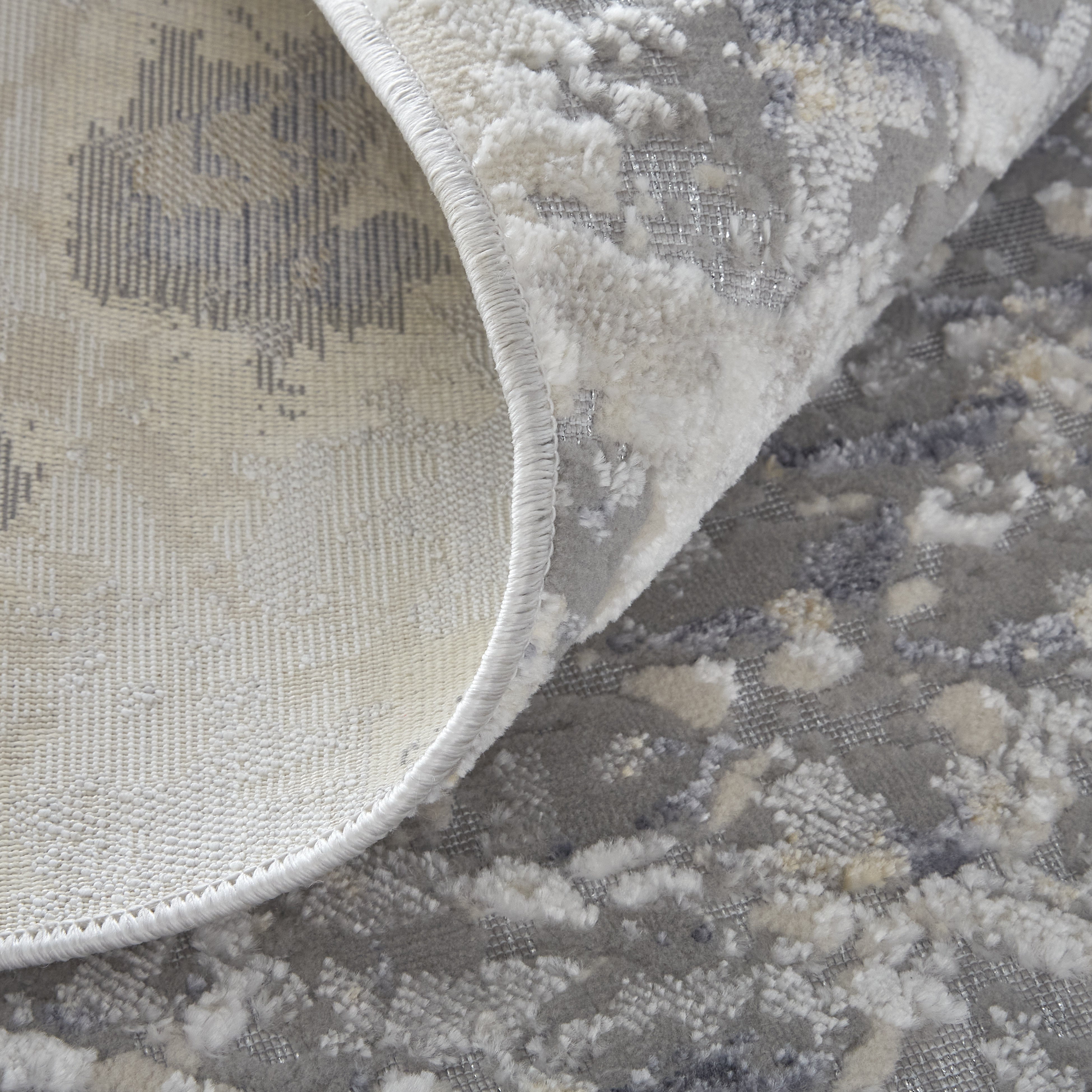 Laina Transitional Trellis & Lattice - Silver/Gray/Blue Area Rug