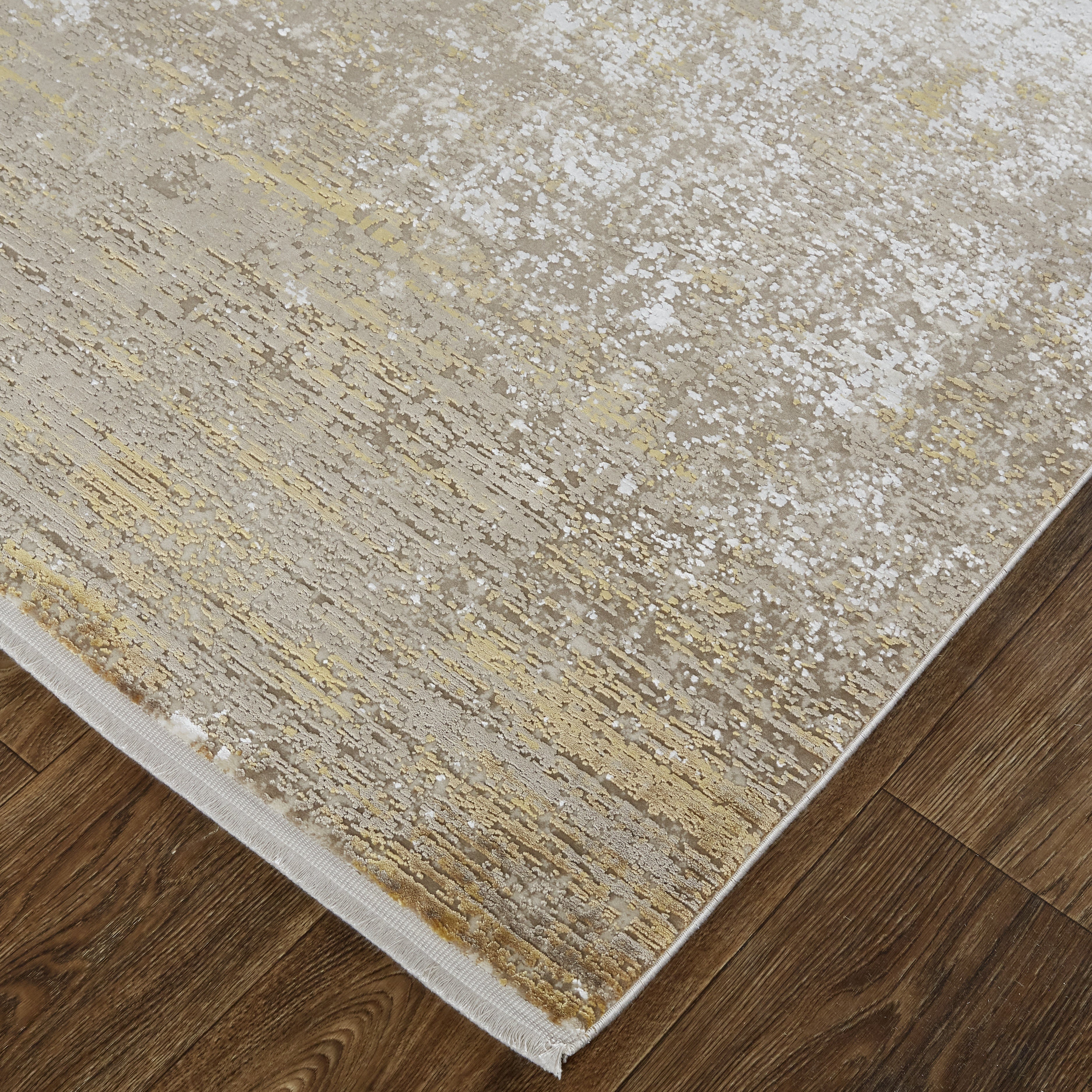 Cadiz Modern Abstract - Taupe/Ivory/Gold Area Rug