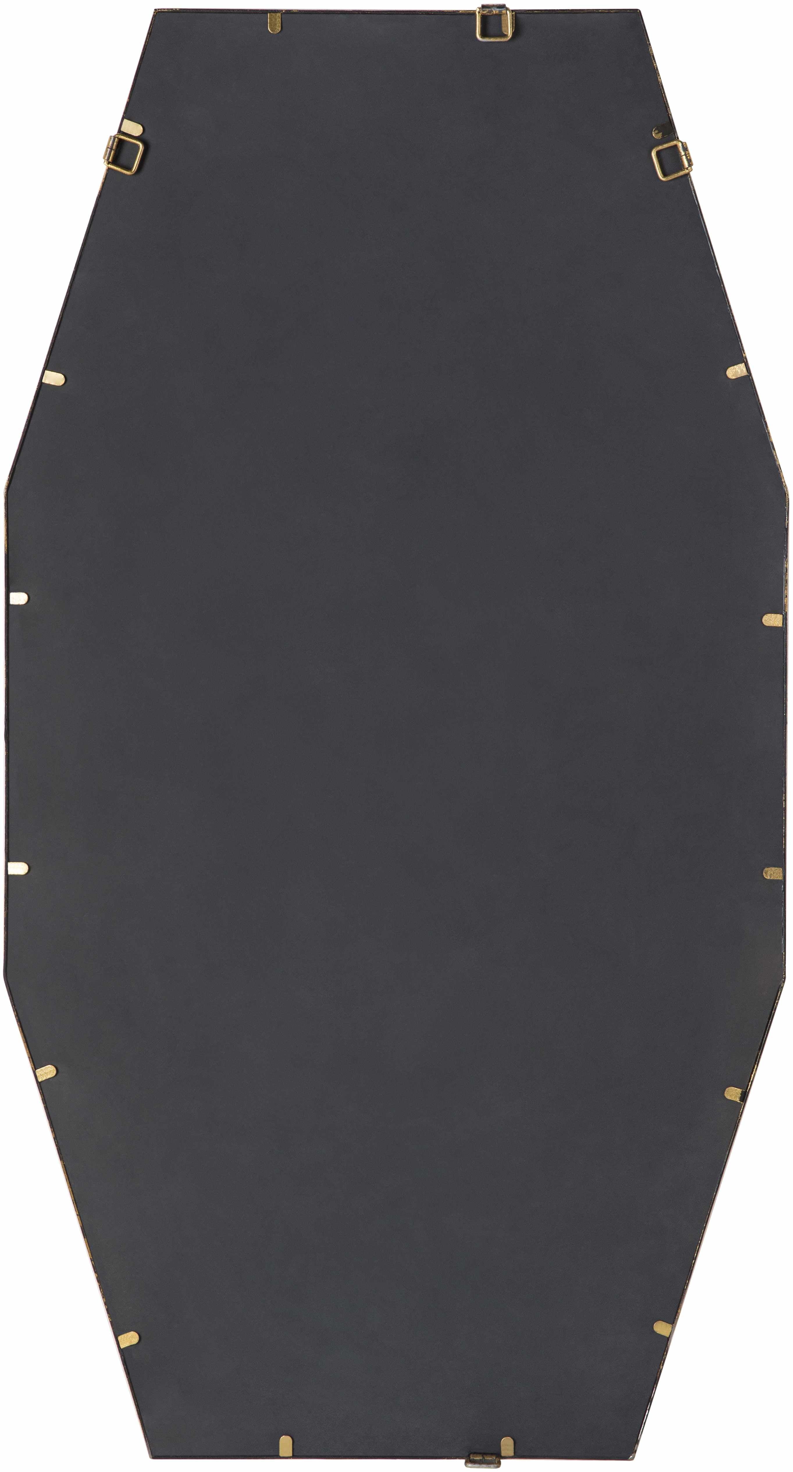 Luxurious Geometric Octagon Beveled Gold Mirror