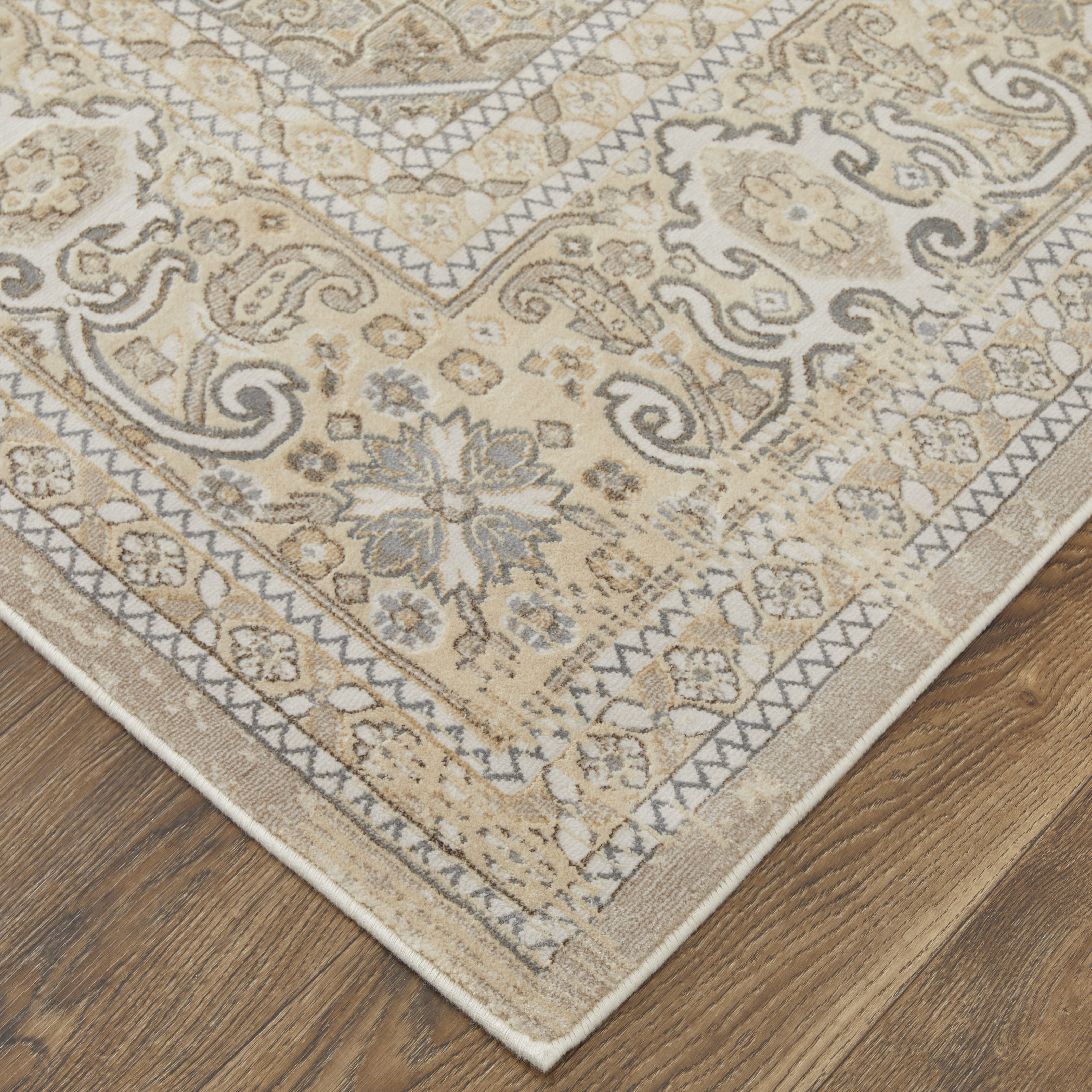 Celene Traditional Medallion - Brown/Ivory/Tan Area Rug