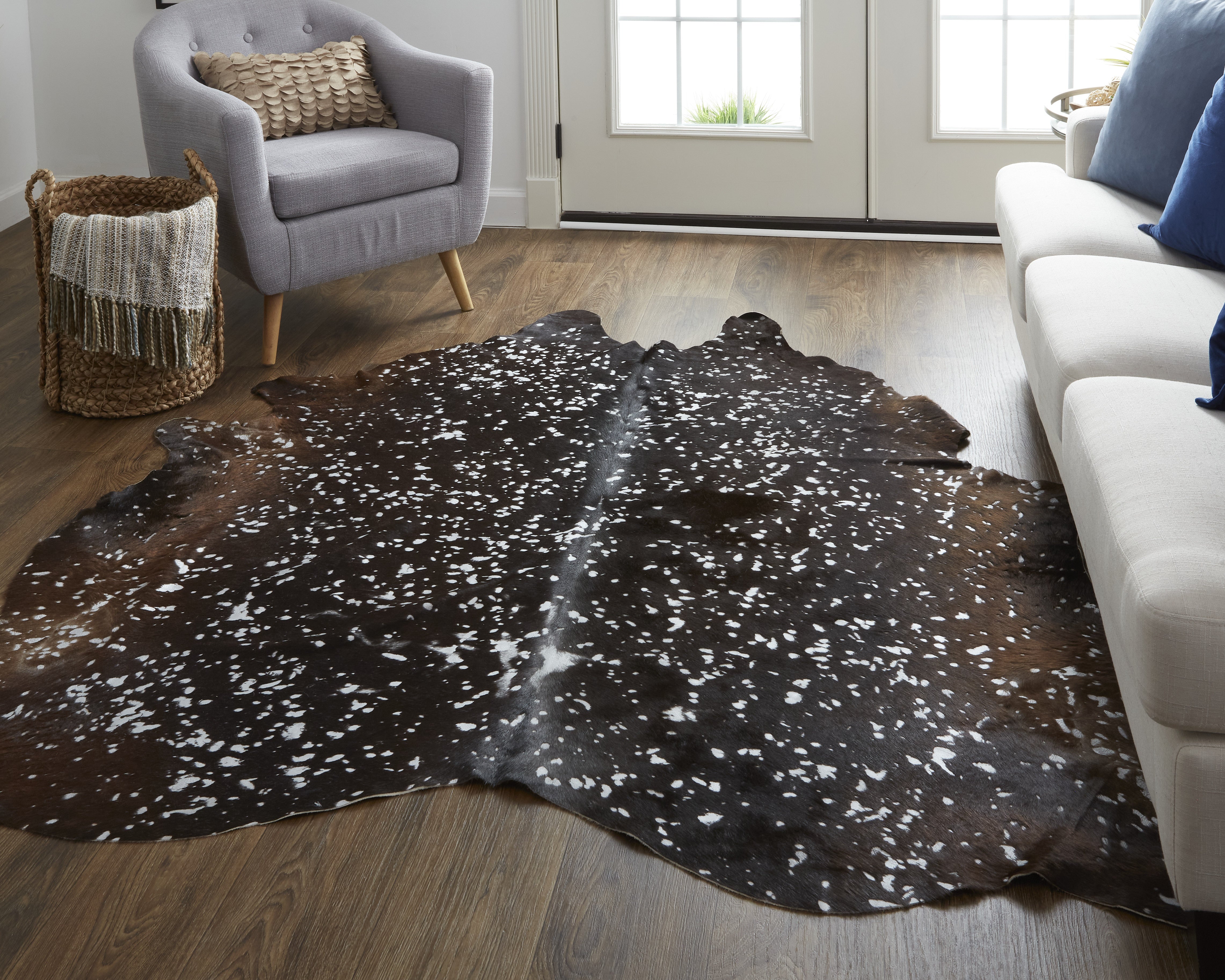 Ellyse Silver/Brown Cow Hide
