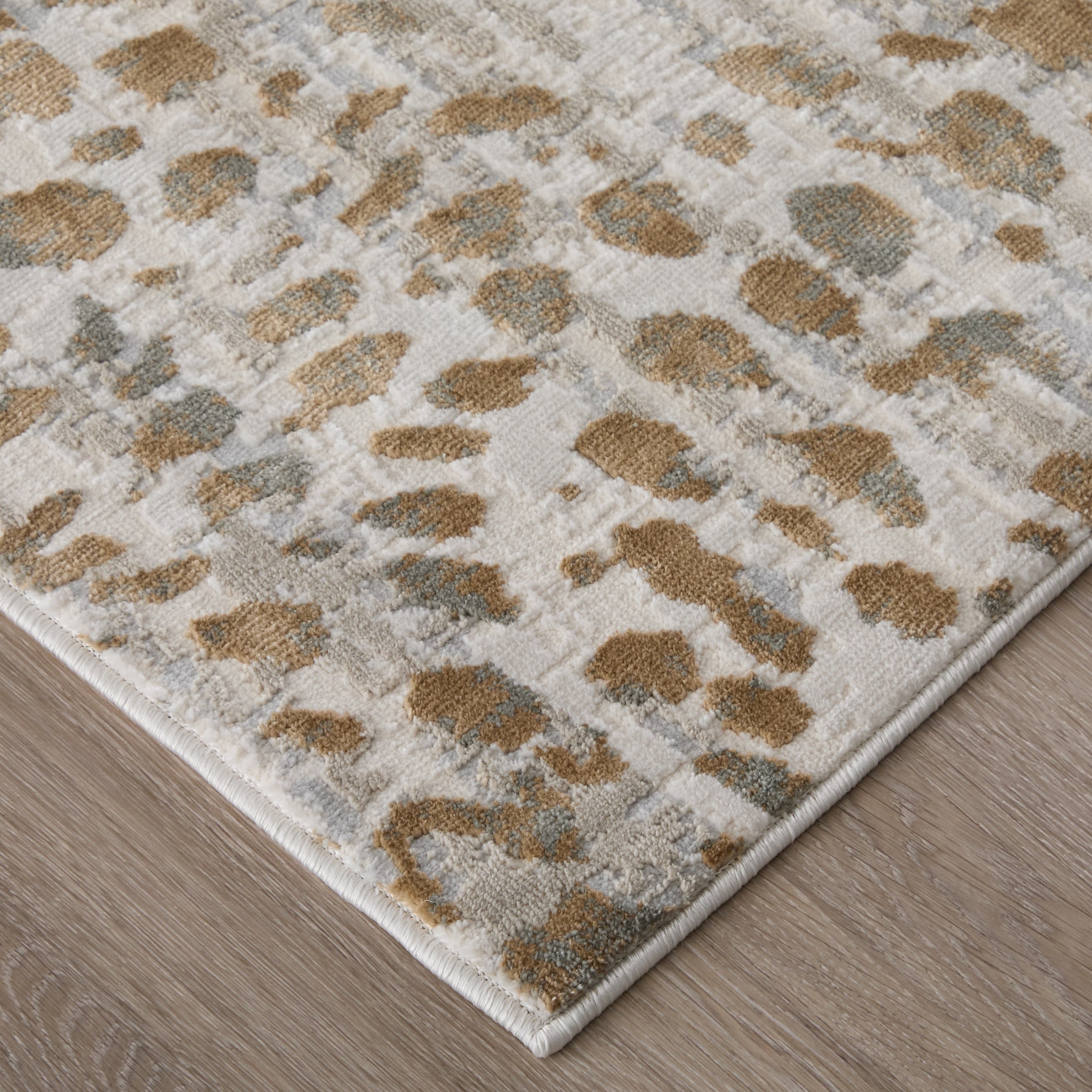 Waldor Modern Animal Print - Brown/Ivory/Tan Area Rug