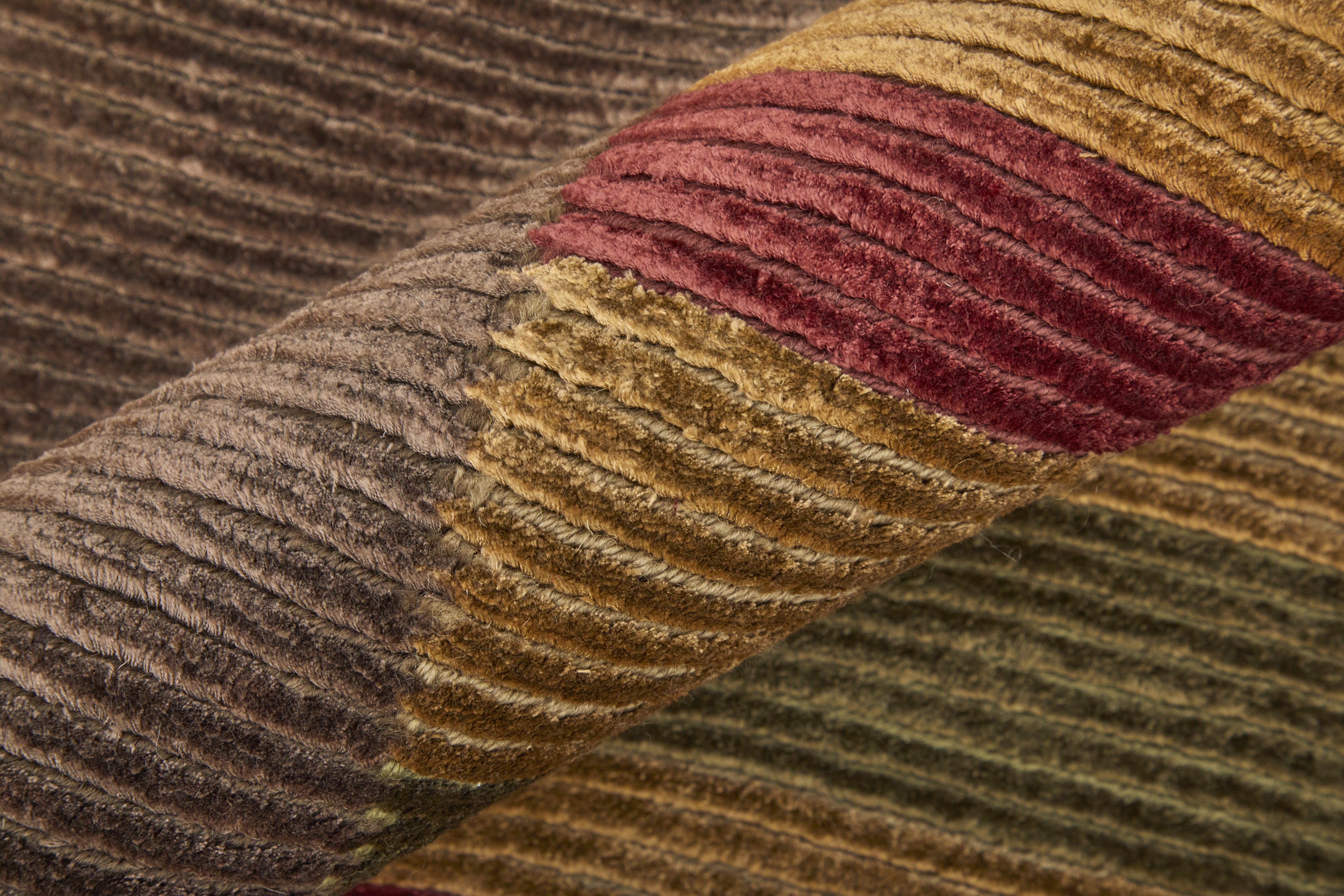 Keystone Modern Stripes - Brown/Green/Red
