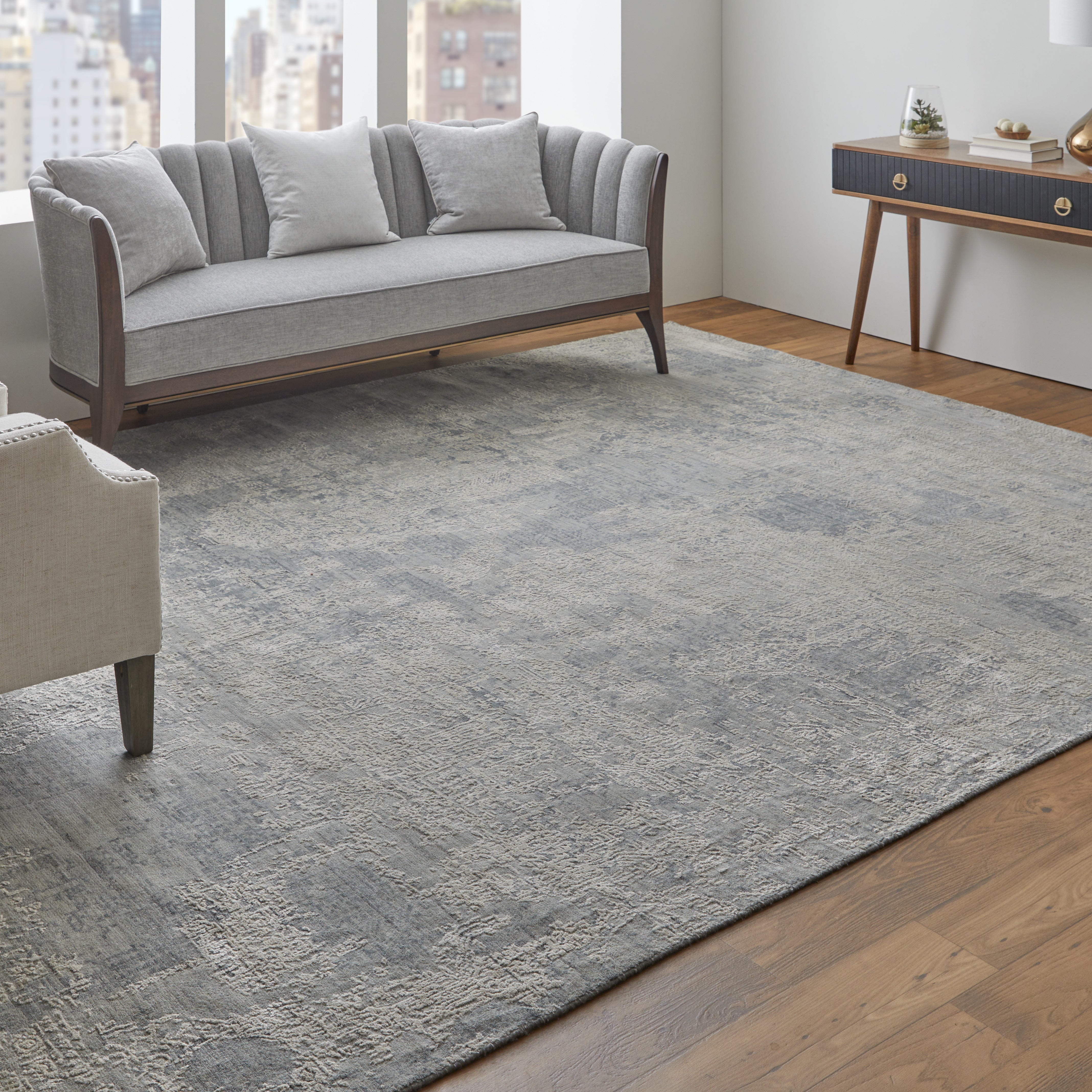 Eastfield Modern Abstract - Silver/Gray Area Rug
