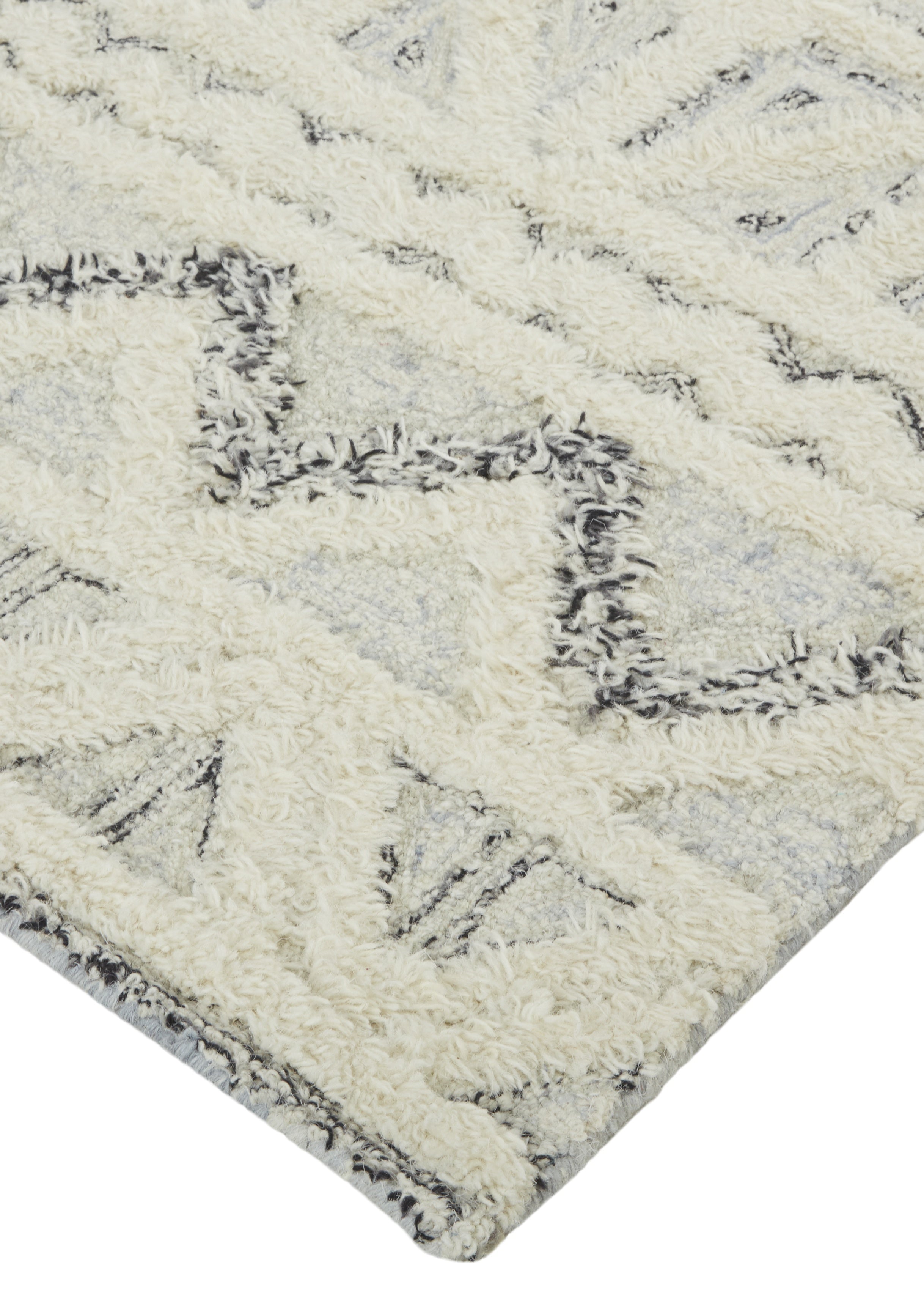 Anica Transitional Geometric - Ivory/Black Area Rug