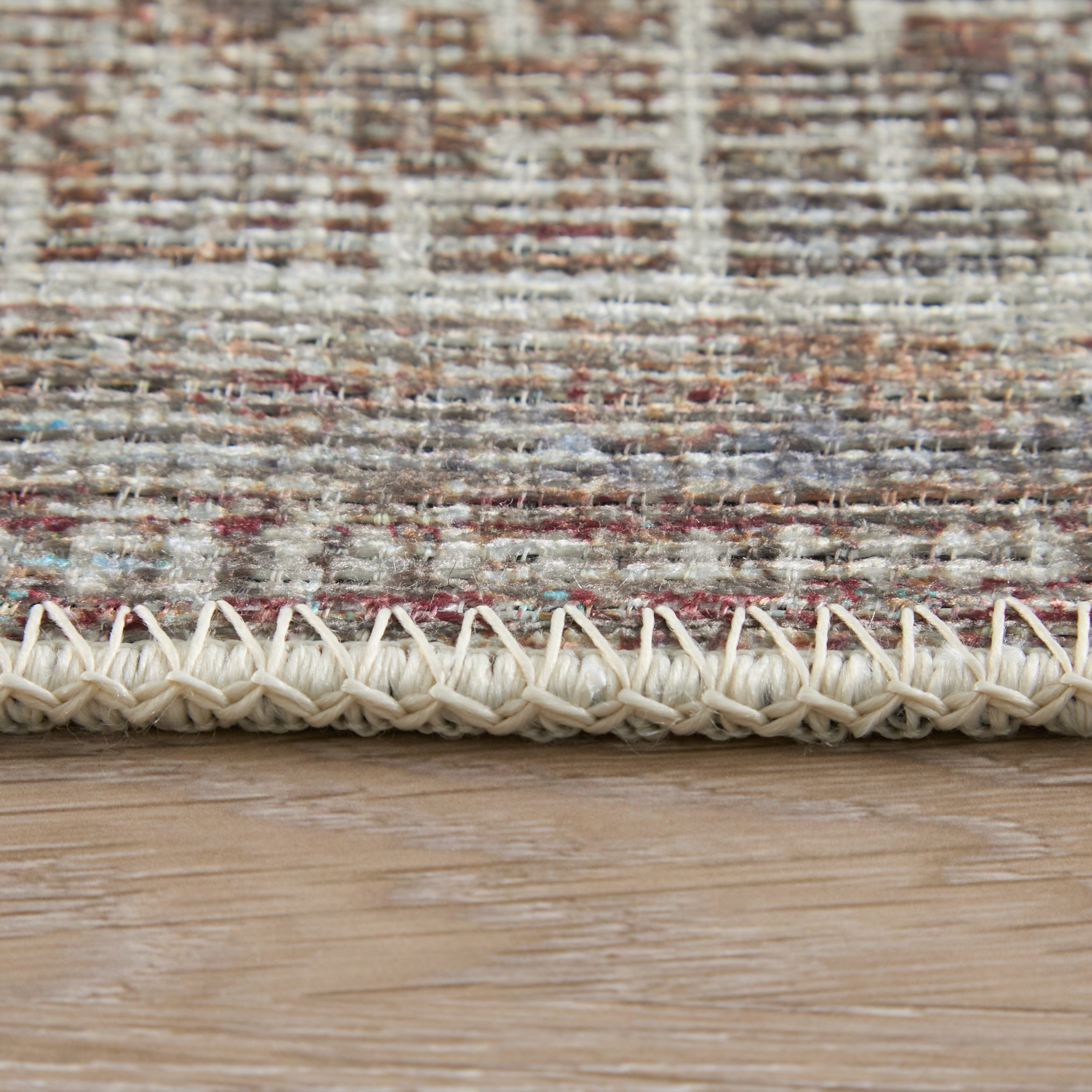 Percy Transitional Medallion - Ivory/Orange/Brown Area Rug