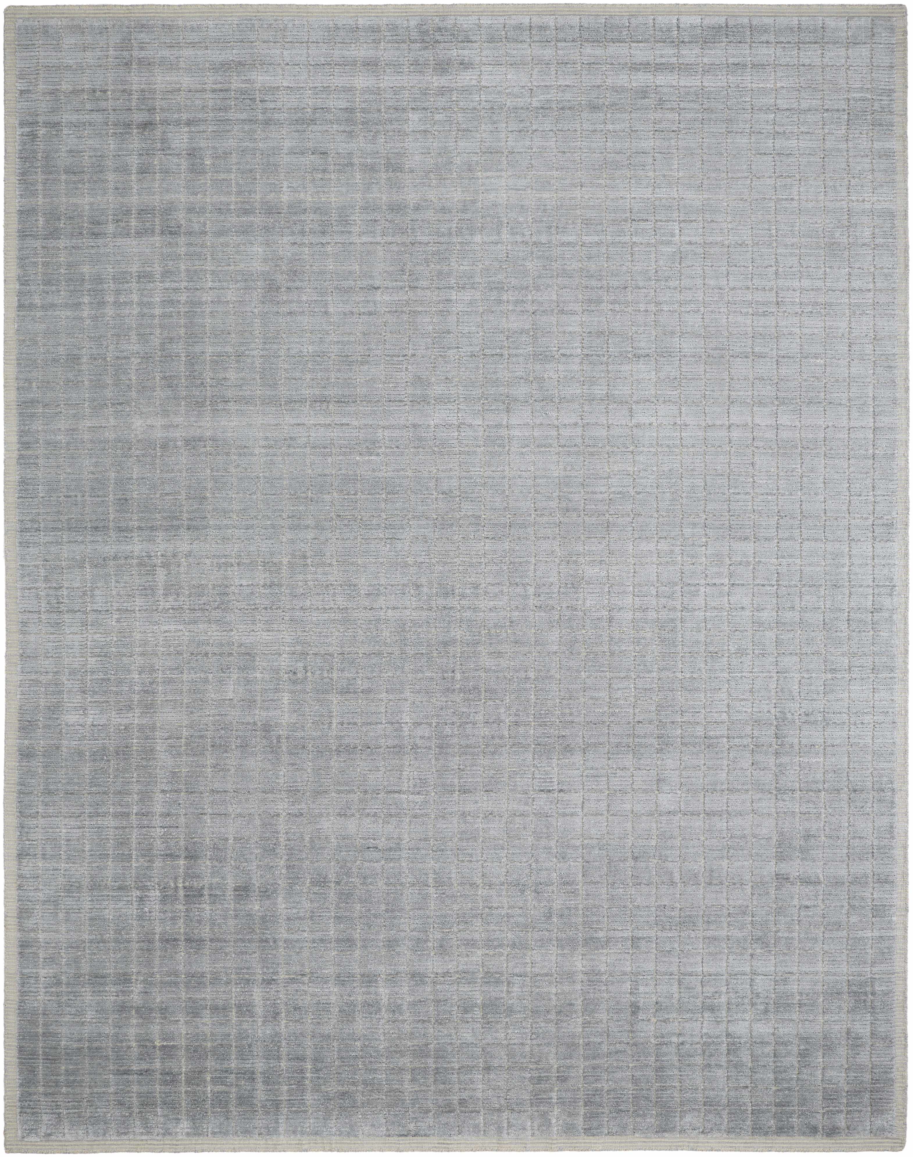 Hand Loomed Serene Denim Wool & Viscose Area Rug