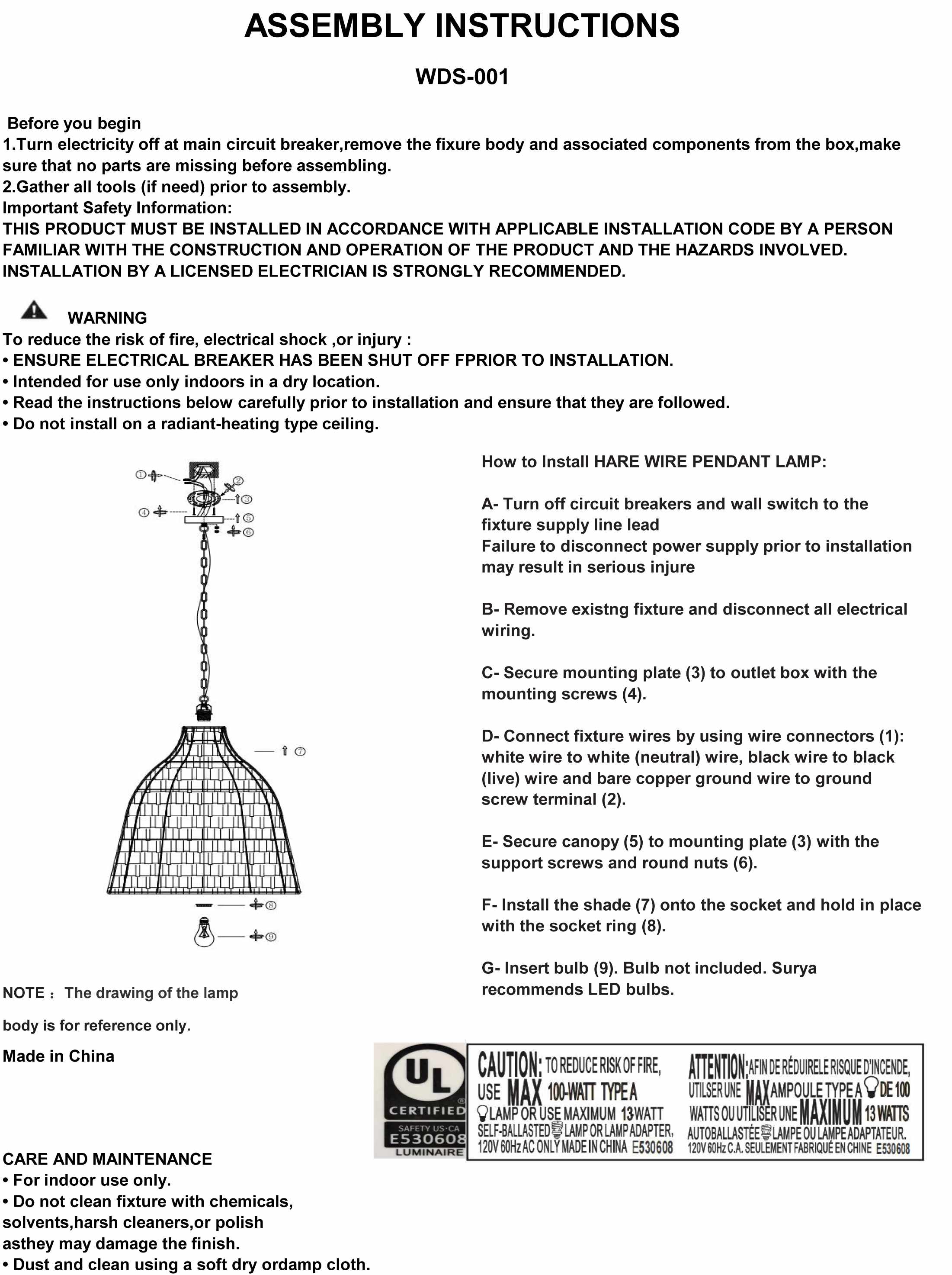 The Winthrop Pendant
