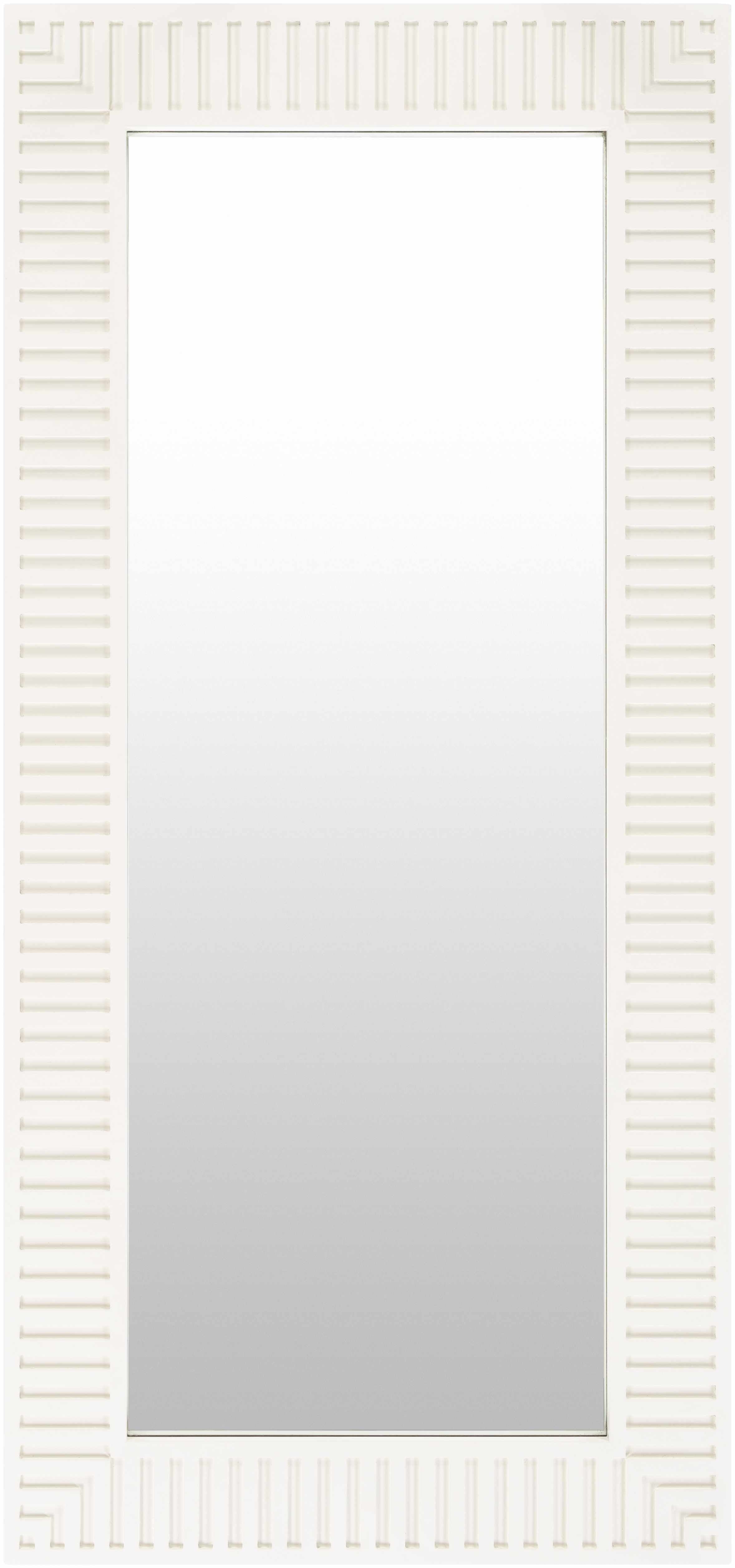 Elegant Chic White Floor Mirror