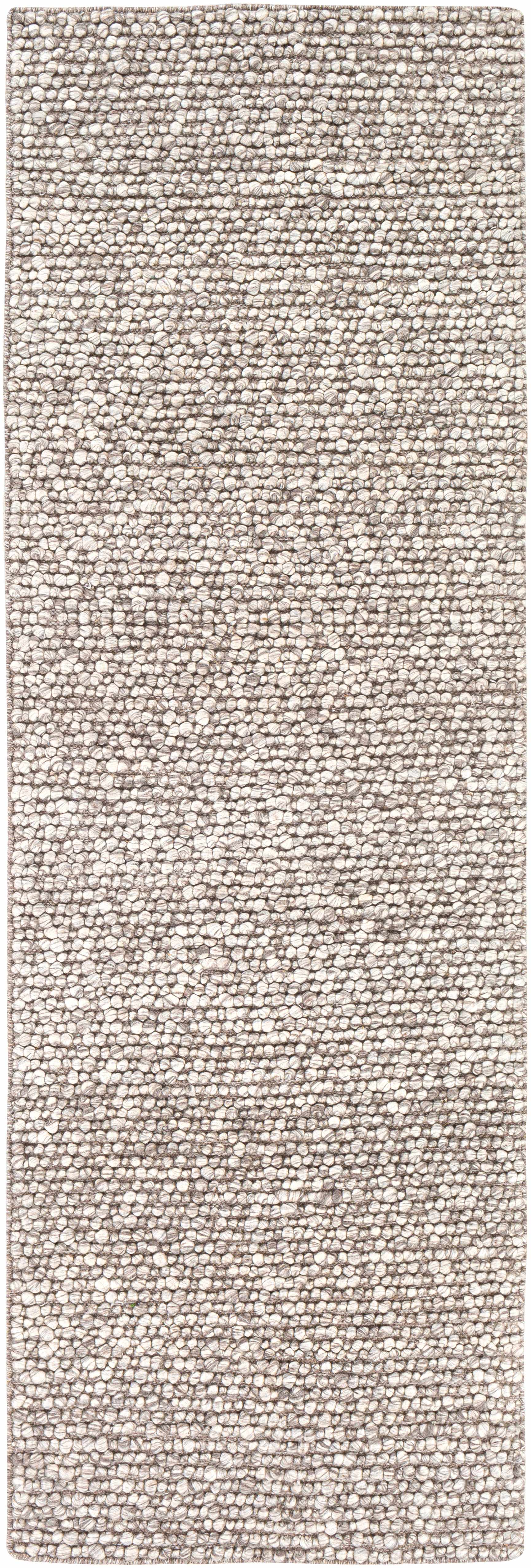 Charcoal Handwoven Wool & Viscose Area Rug