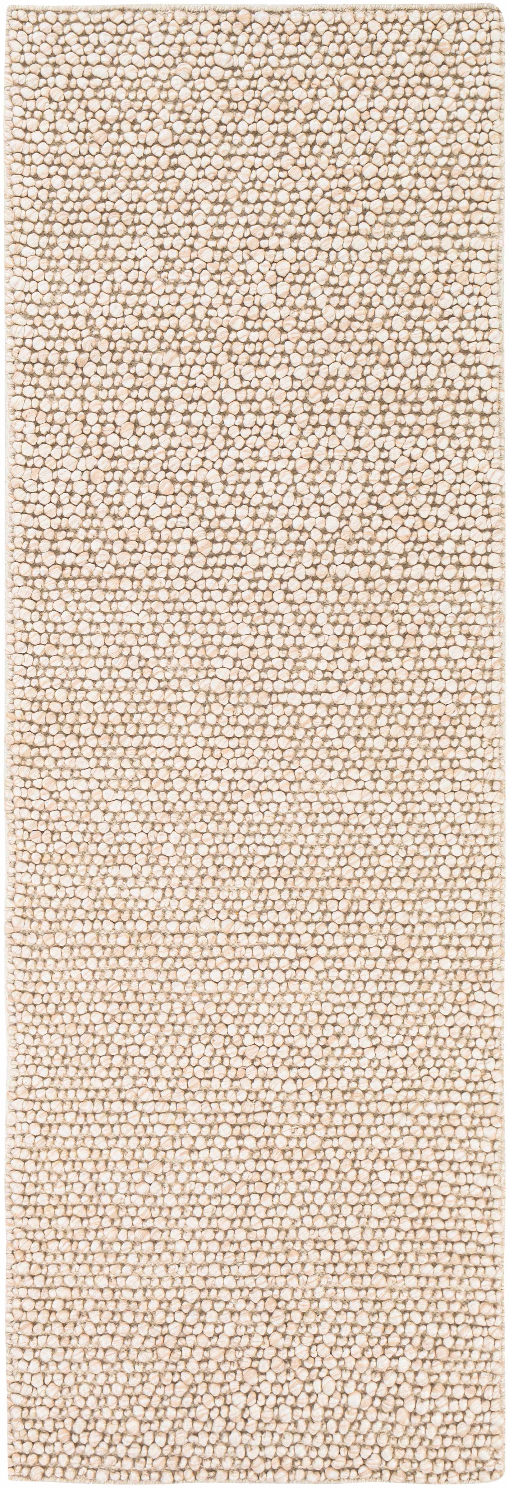 Beige Handwoven Wool & Viscose Timeless Area Rug