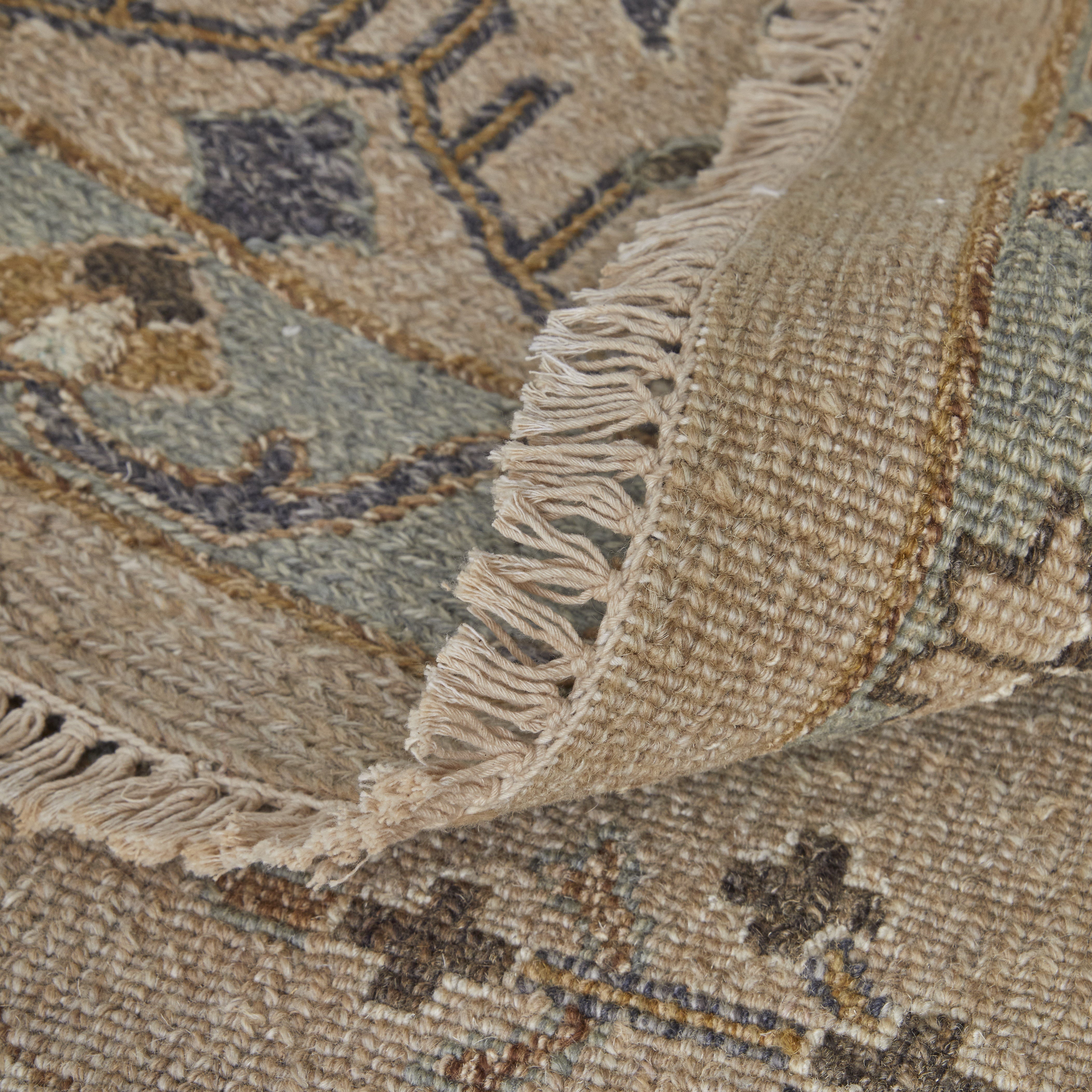 Corbitt Traditional Oriental - Tan/Blue/Gold Area Rug