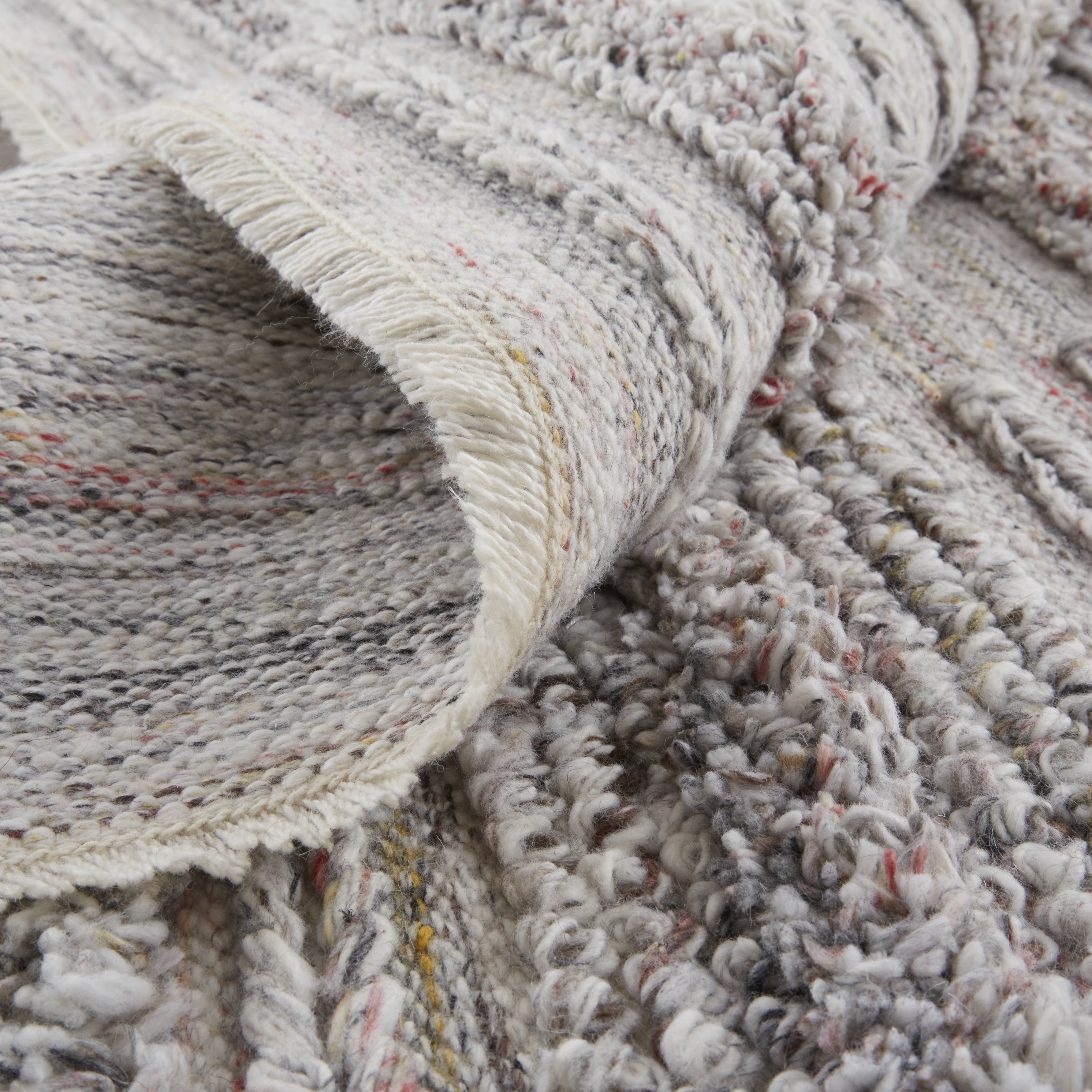 Alden Transitional Stripes - Taupe/Ivory/Red