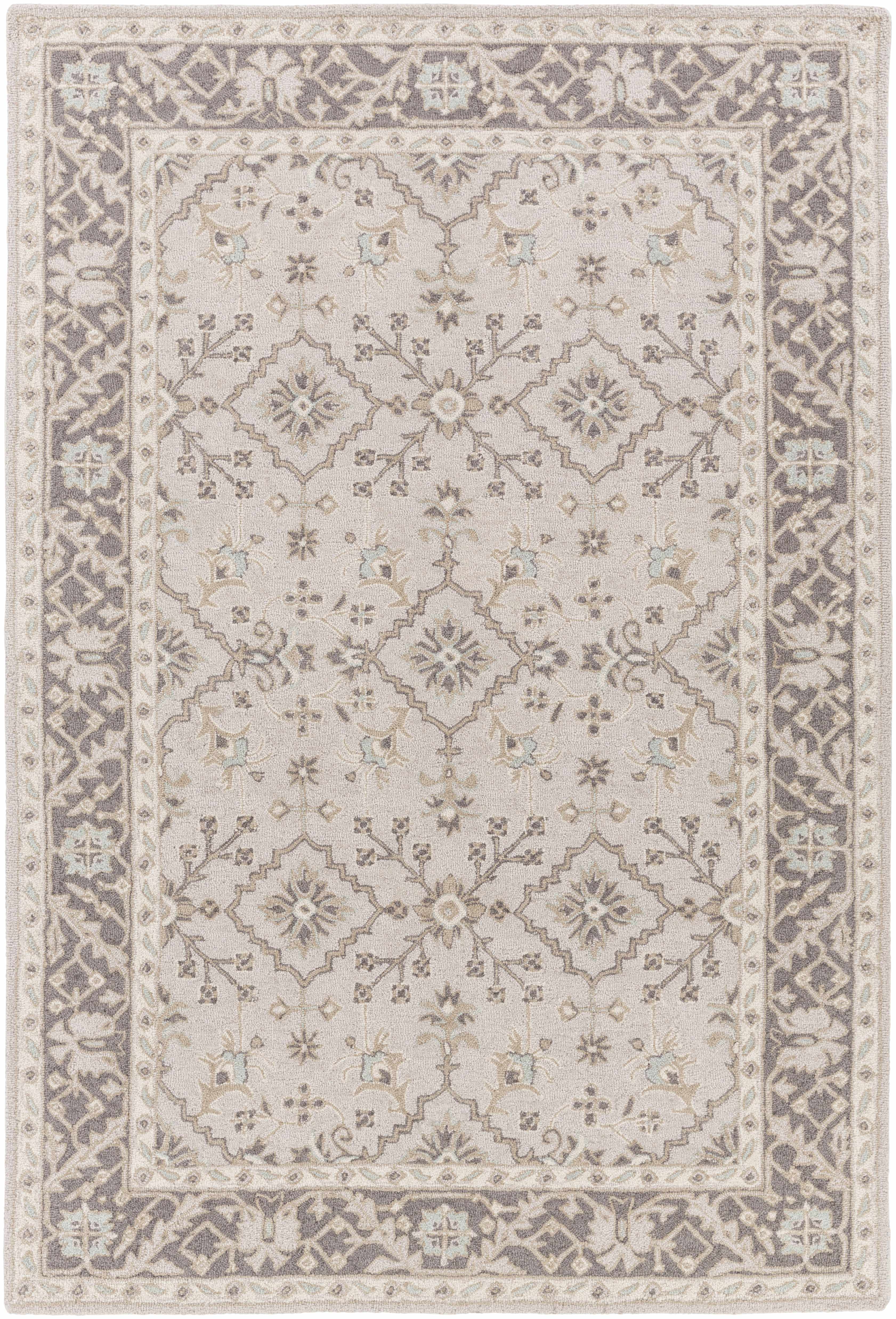 Dooling Light Brown Wool Carpet