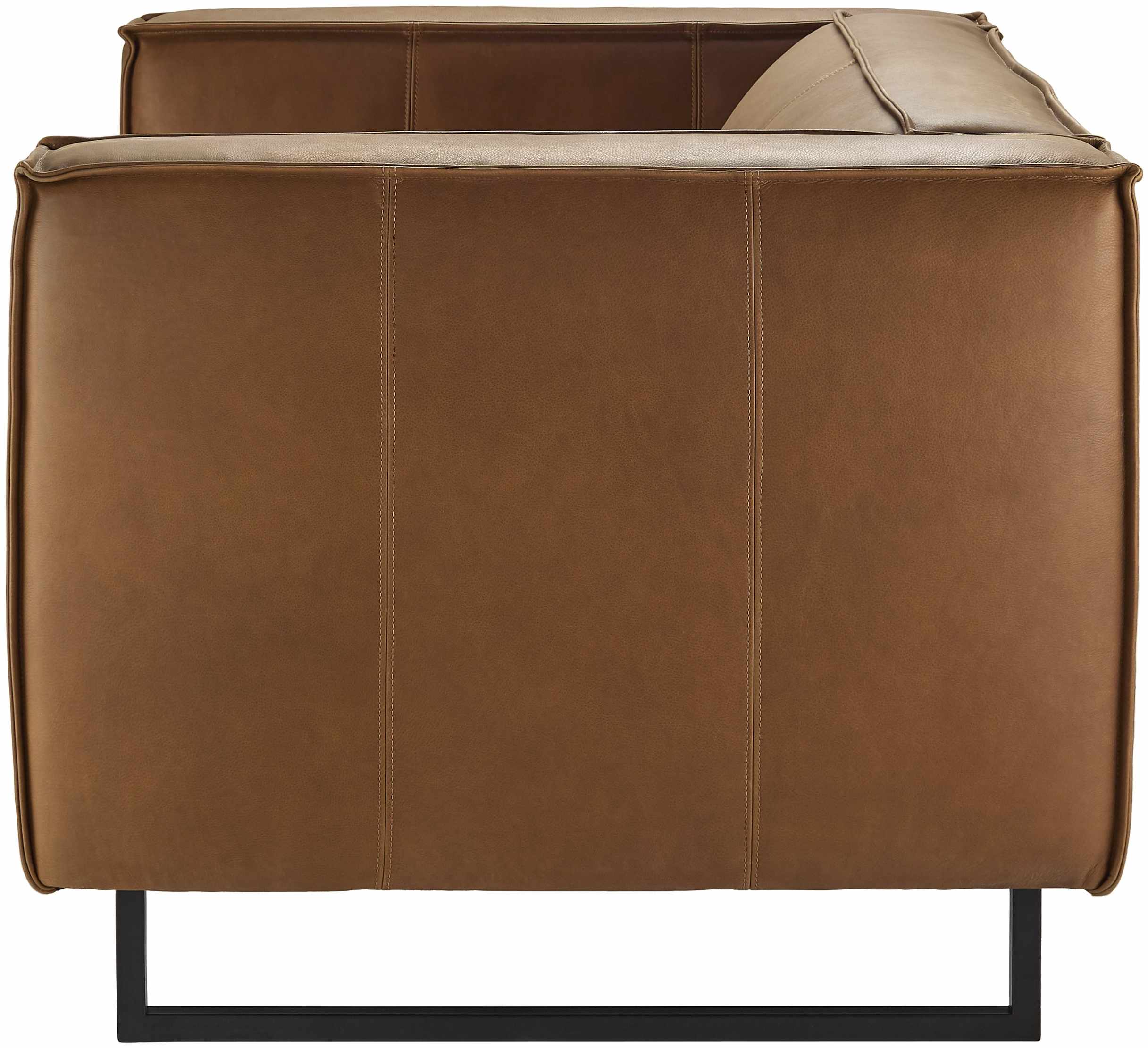 Molde Brown Leather Accent Chair