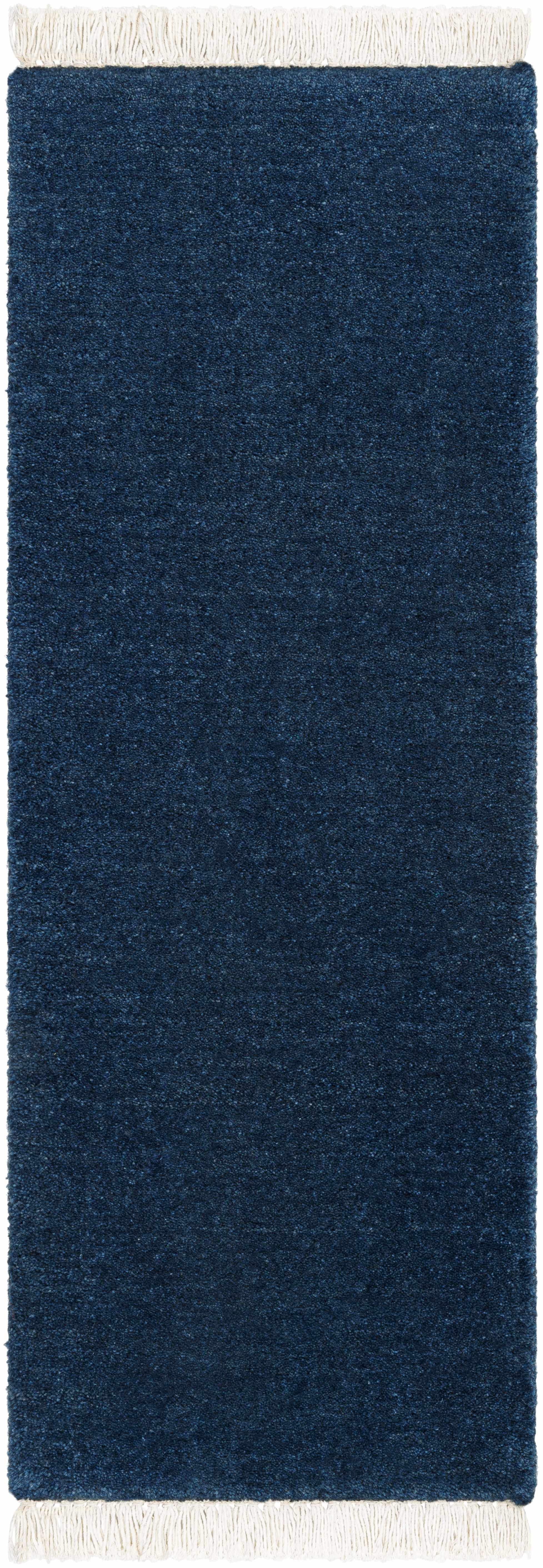 Elegant Solid Hand Loomed Wool Area Rug