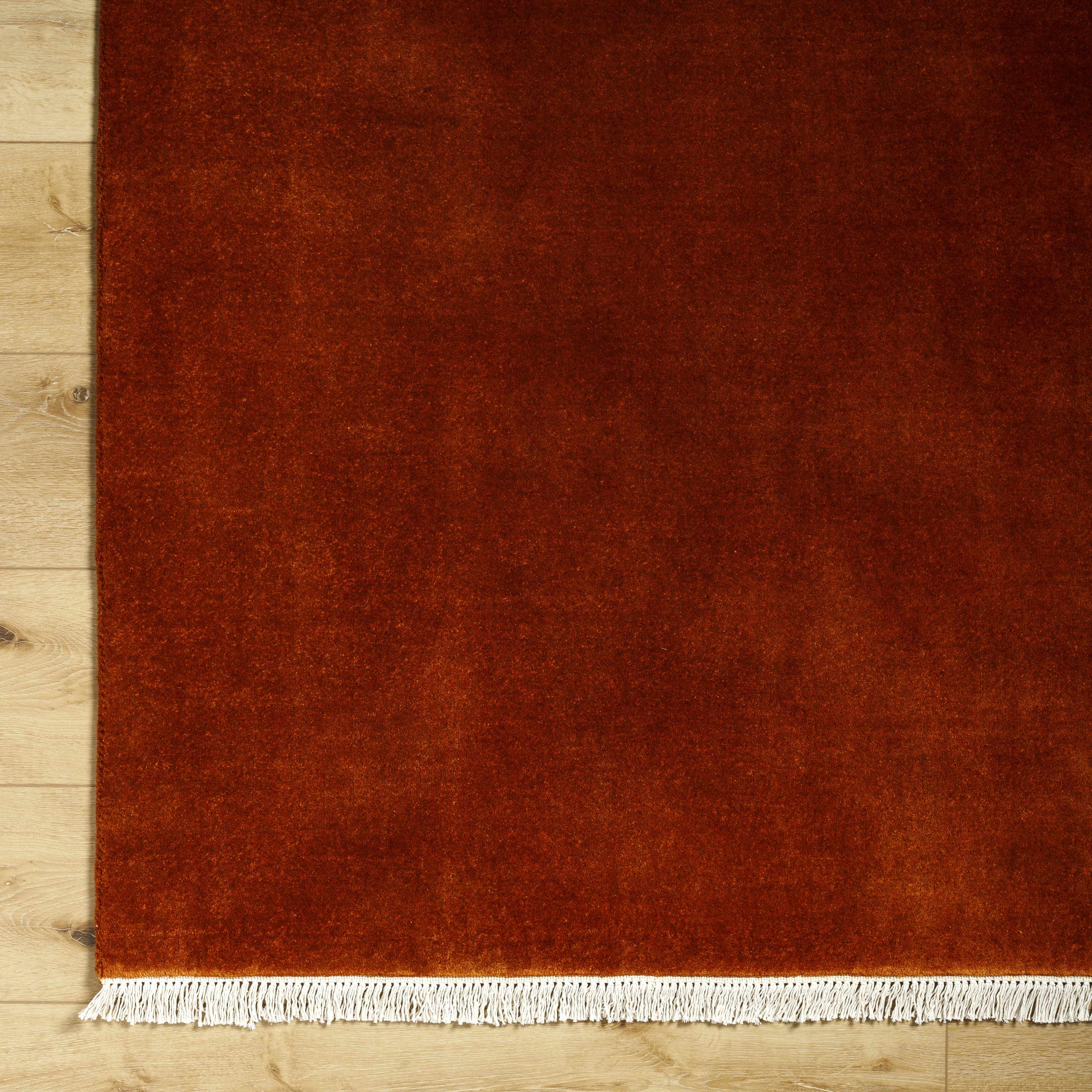 Solid Majestic Hand-Loomed Wool Area Rug