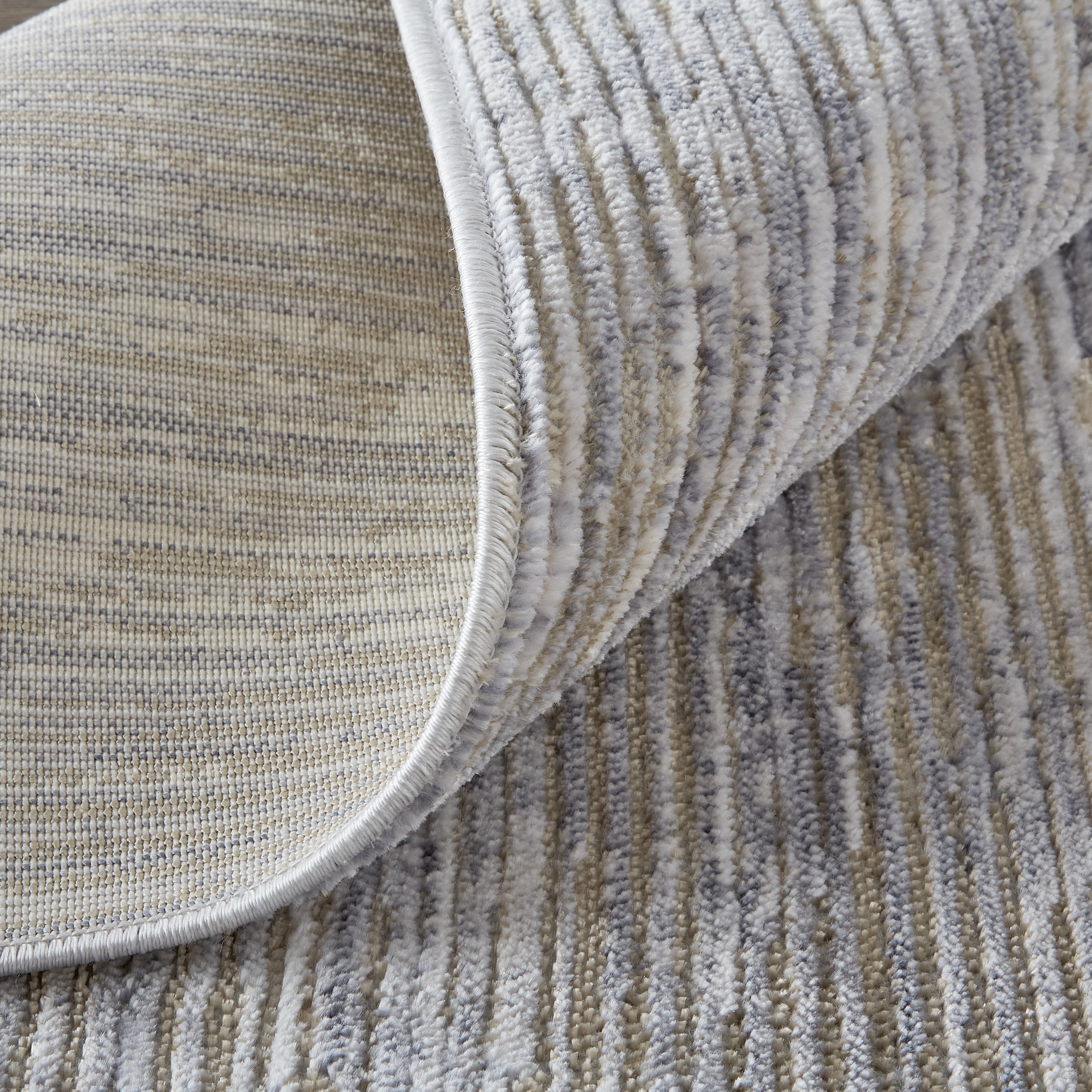 Laina Transitional Distressed - Taupe/Silver/Tan Area Rug